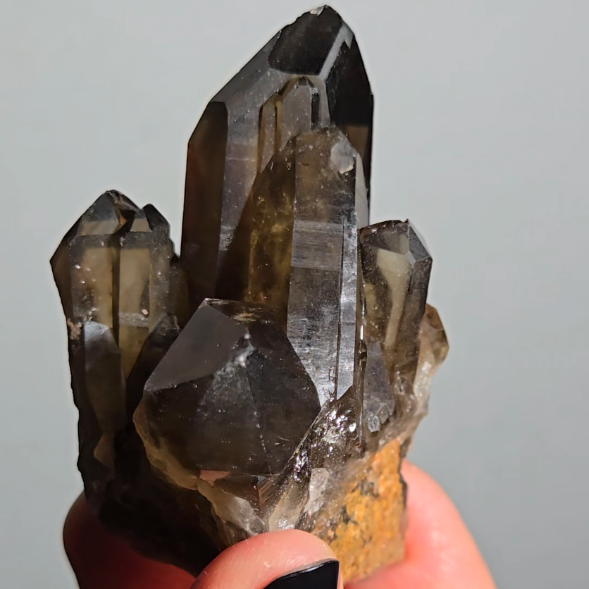 Smoky citrine cluster from Madagascar - C107
