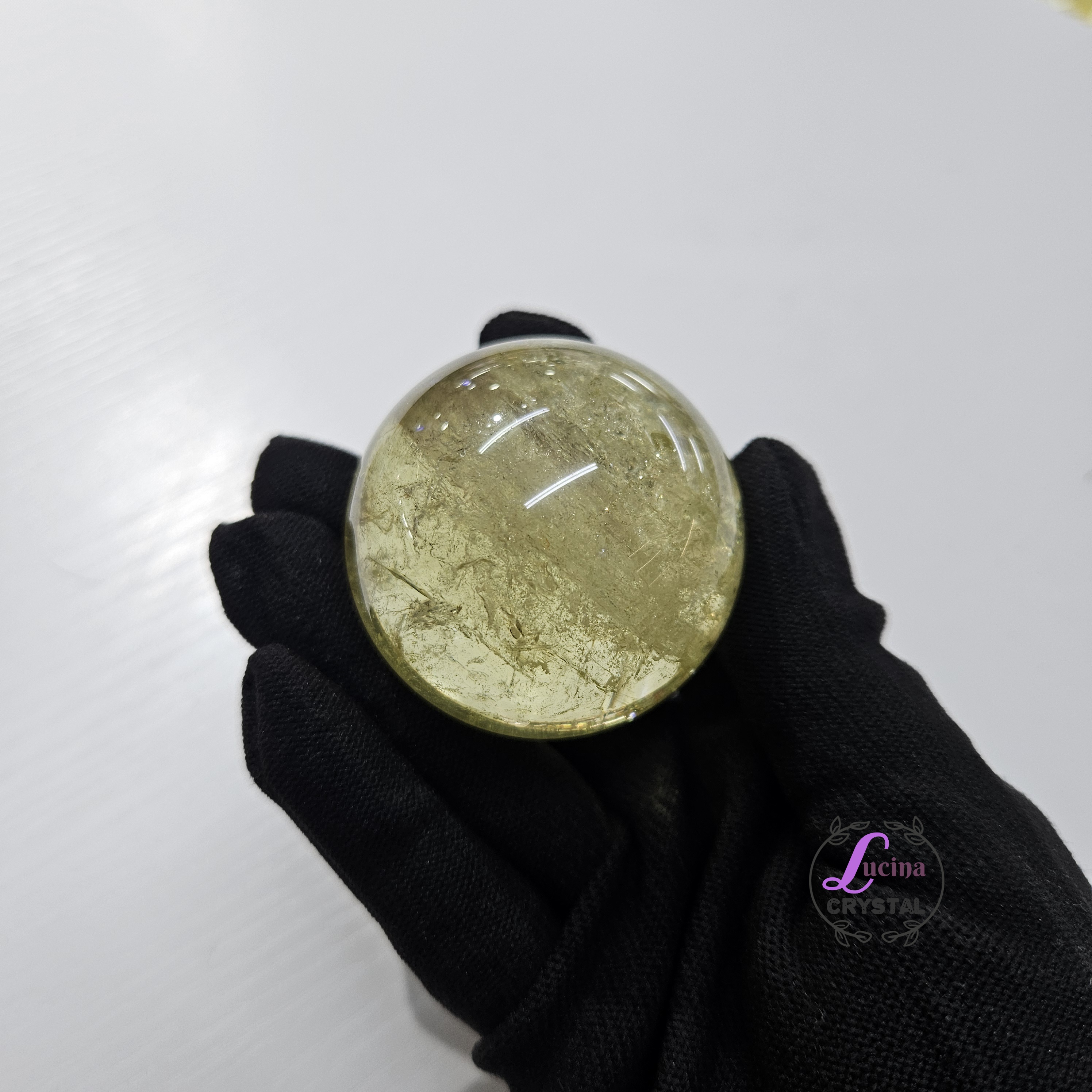 (Co#J330)黃水晶球/Citrine Sphere 