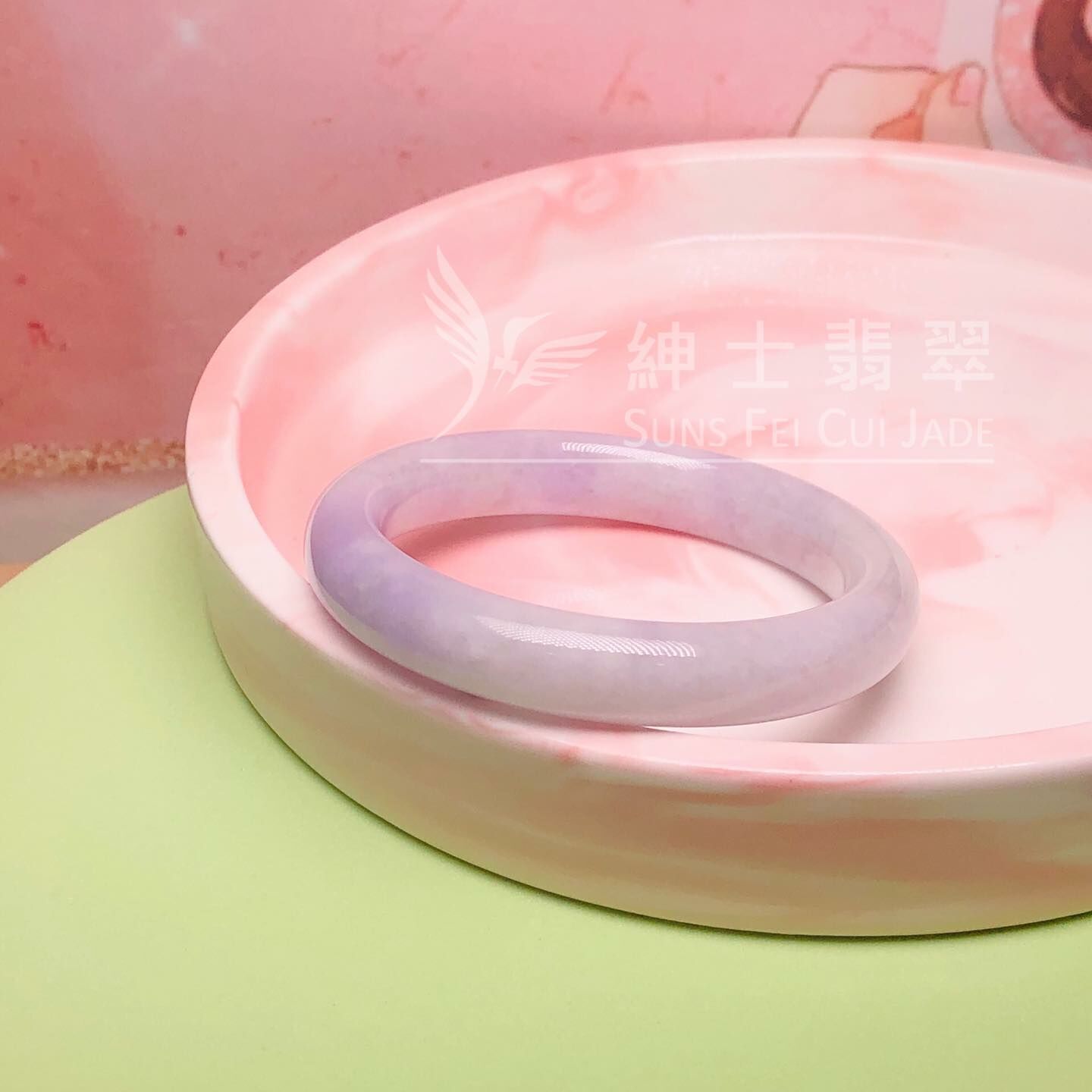 會卡蠟皮紫羅蘭福鐲57.4mm