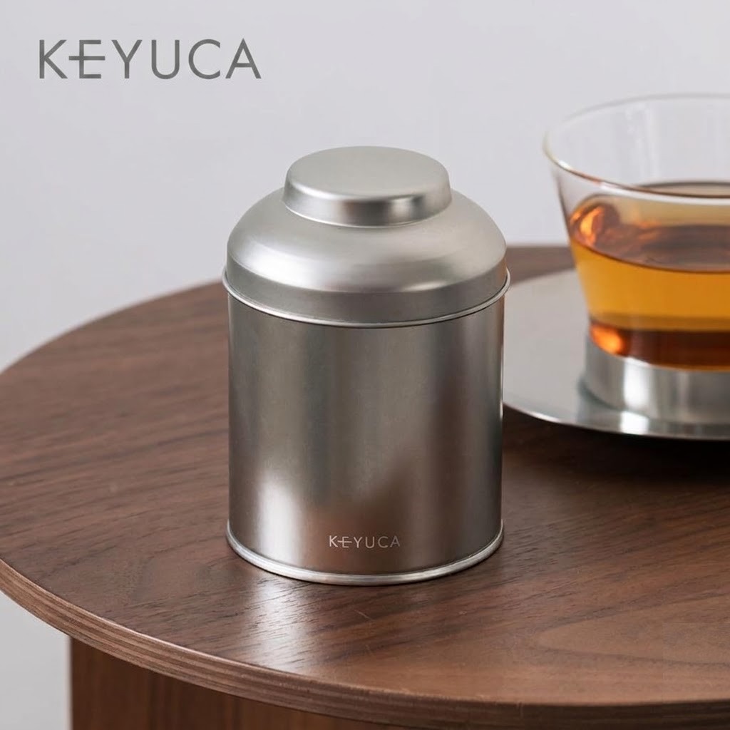 【現貨】🔥🔥【日本製《KEYUCA》簡約不鏽鋼密封茶葉罐 100g】
