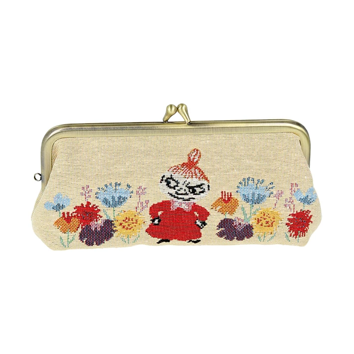 日本直送｜Gobelin 織錦刺繡扣式眼鏡盒筆袋 - 姆明 & Snoopy 