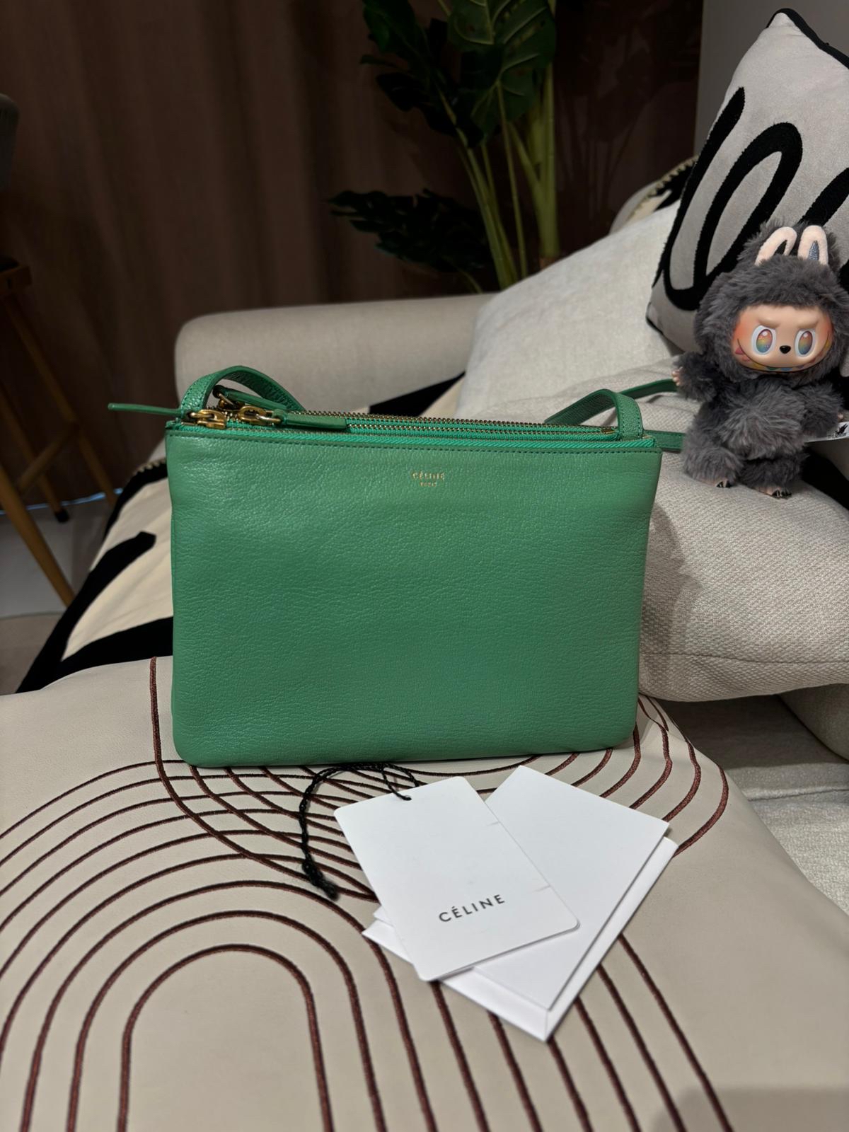 Celine Trio Bag Calfskin 100%Authentic, 90%New ✅Dust bag