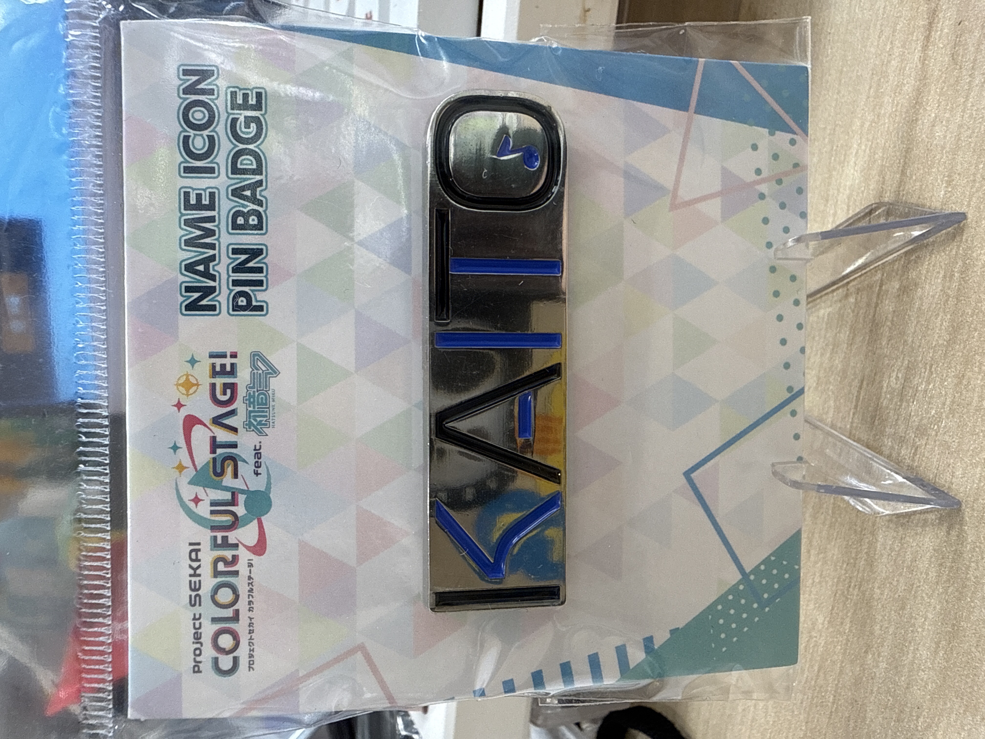 世界計劃 金屬名牌徽章 Kaito