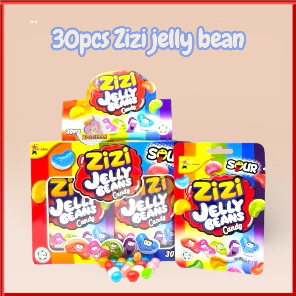 30pcs Zizi Jelly Bean Candy Sour fruits perisa (HALAL)