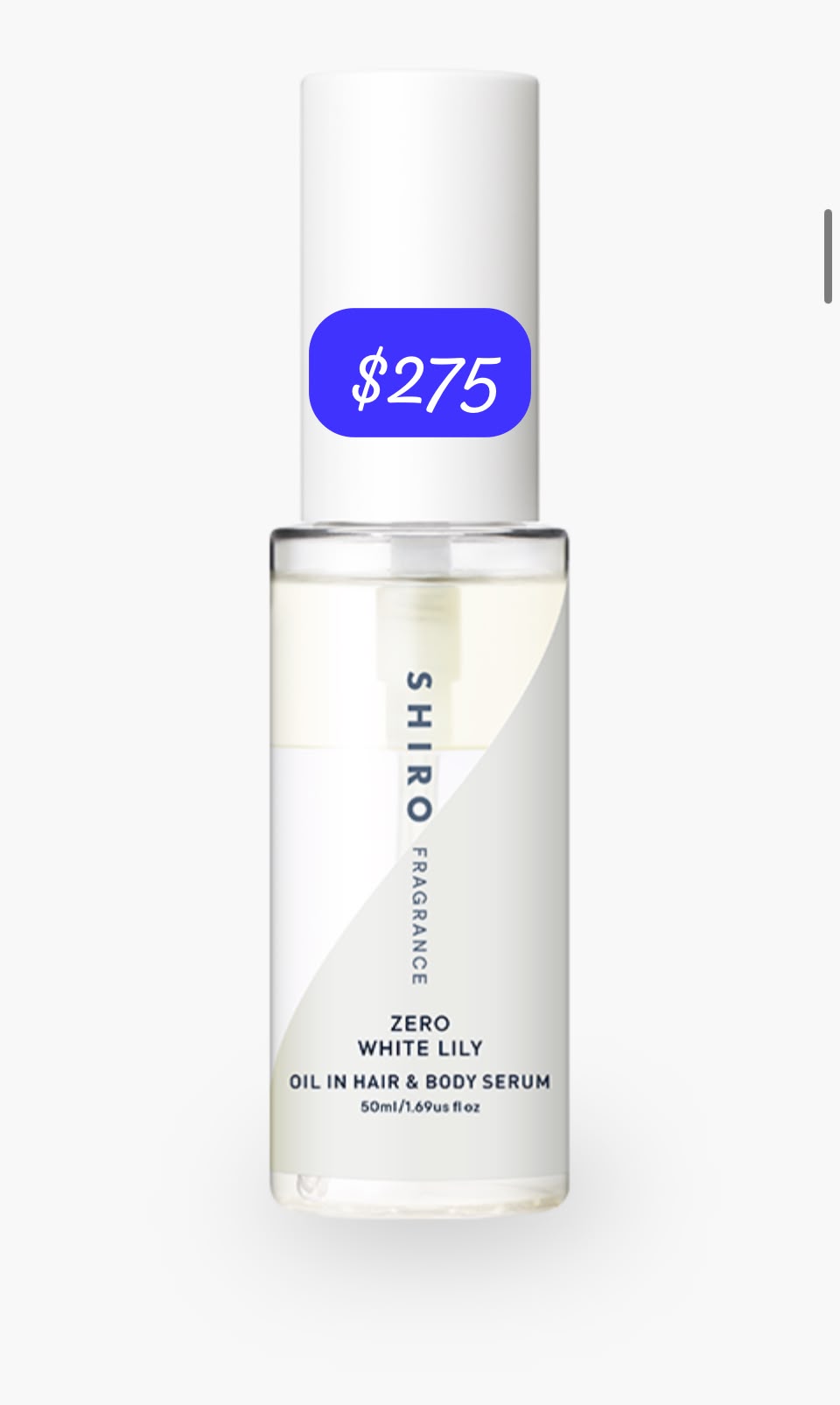 shiro white lily hair and body oil
