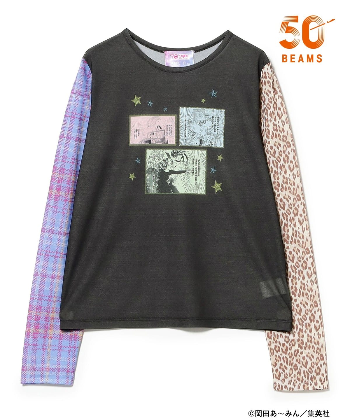 《Pre-Order》瘋狂雑技團 透膚 Sheer T-shirt｜Ribbonりぼん 70周年 × BEAMS MANGART × Ray BEAMS (26177-P）