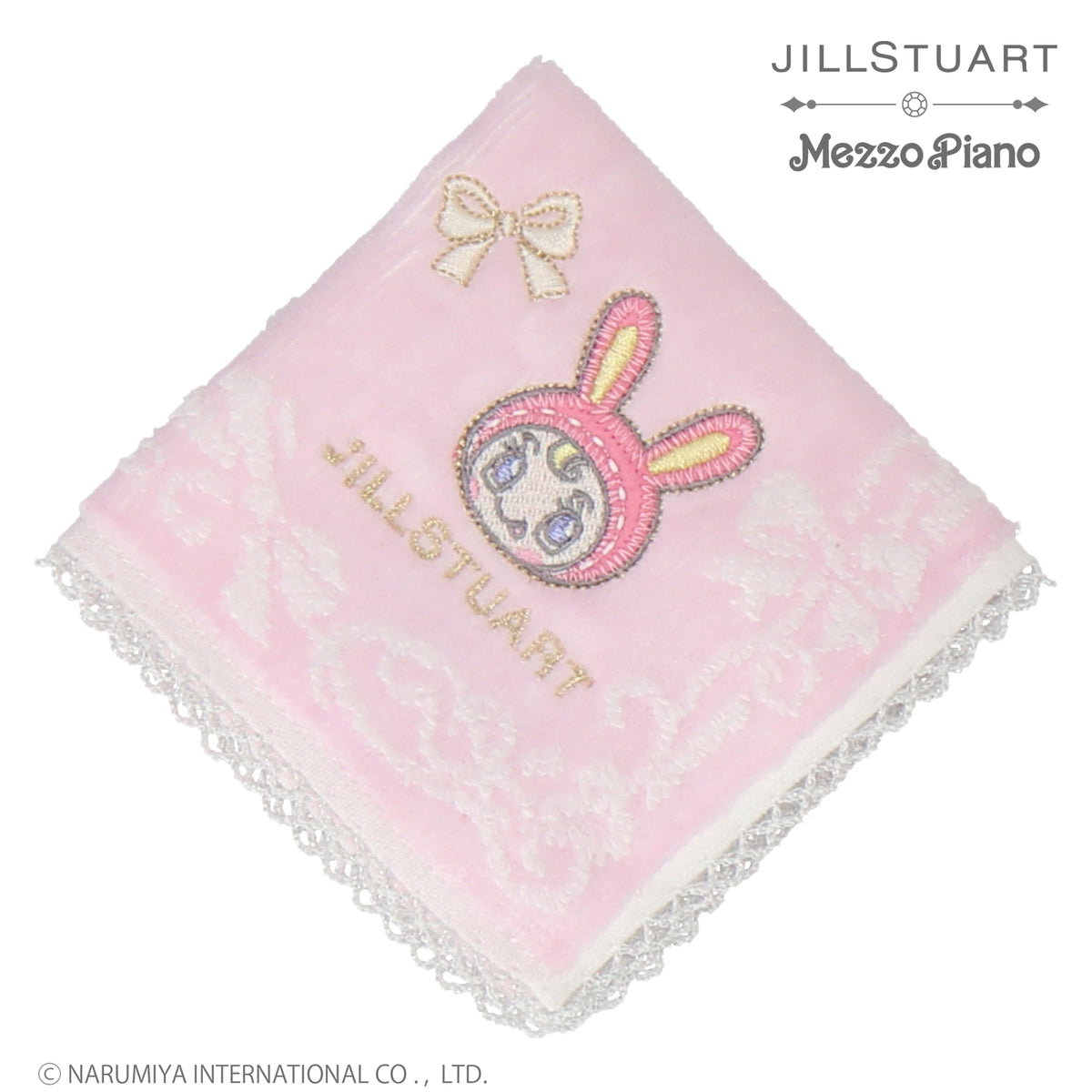 🎀【預訂】JILL STUART ×mezzo piano  絲帶迷你印花毛巾 P