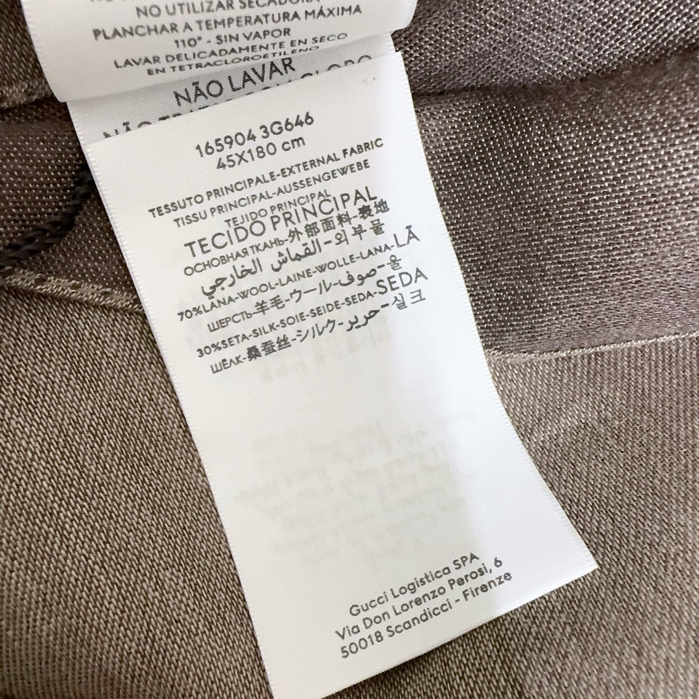 【預訂貨品】全新Gucci雙面啡色頸巾🧣