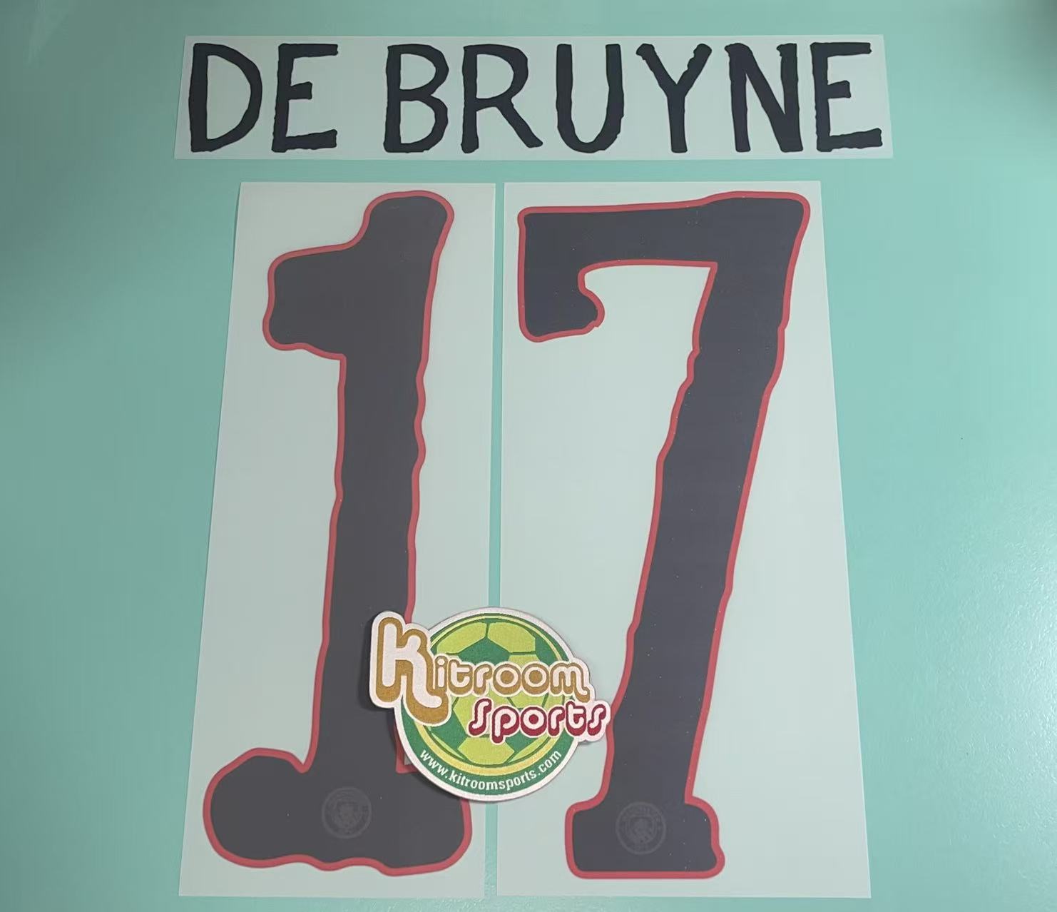 2025-26 Manchester City Away CWC Nameset #17 DE BRUYNE