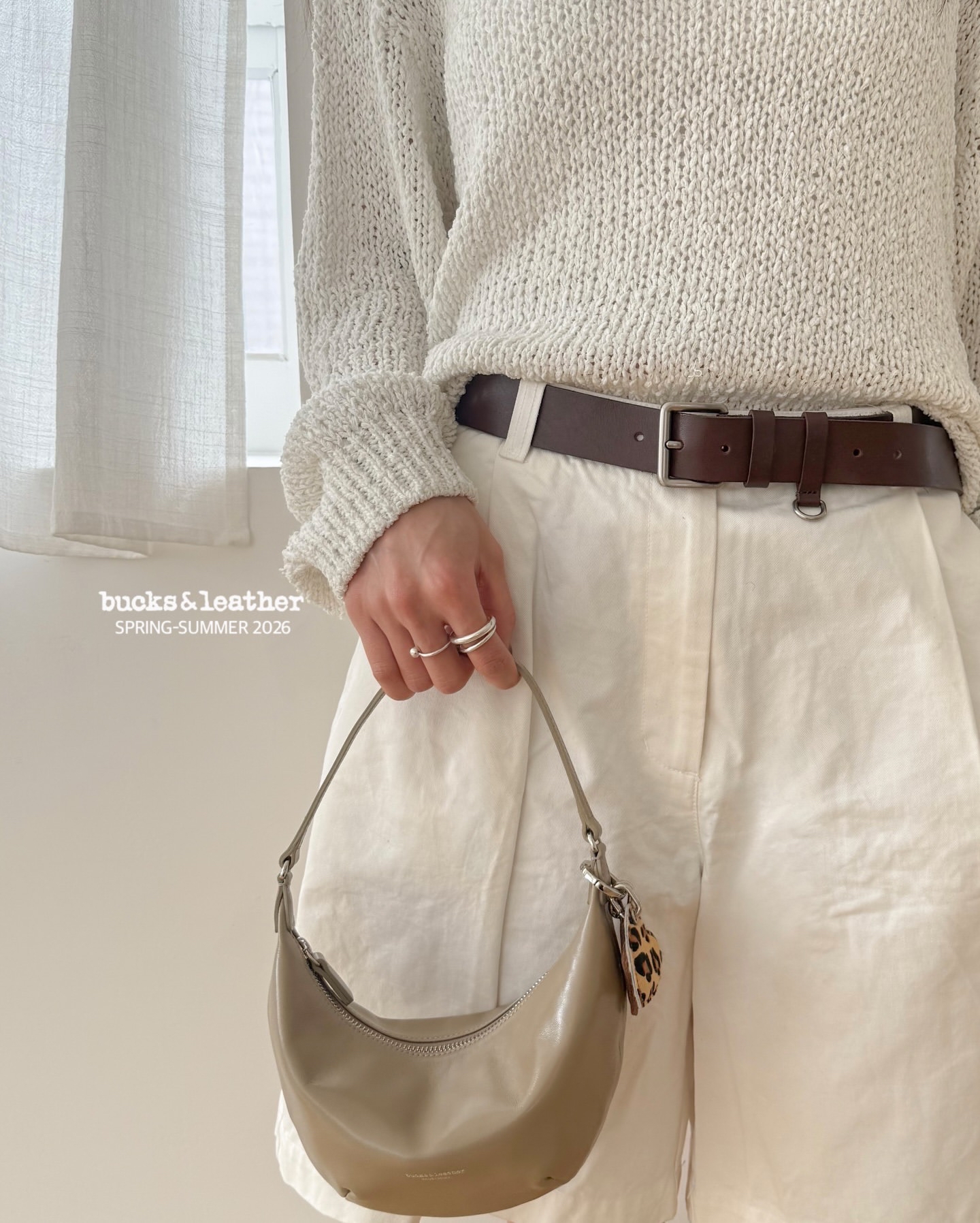 預訂_35mm D ring Belt By Bucks & leather