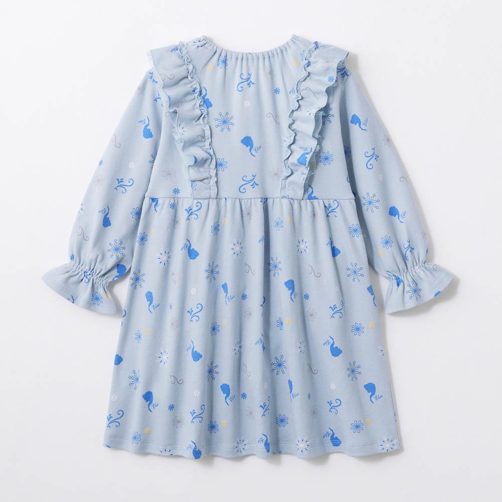 🆕【⭐訂購⭐】 🇯🇵日本直送🌀#Elsa / #Rapunzel 雙層荷葉邊 褶皺袖口 連身裙［2款選］🌀[ELBA-0070][260308]