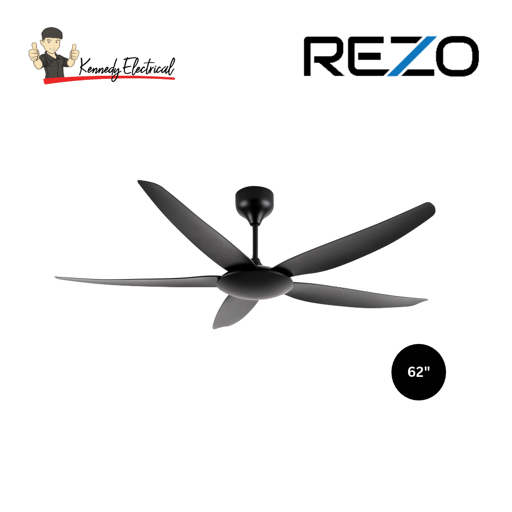Rezo 62" Zetta DC Motor Ceiling Fan (ZETTA62)