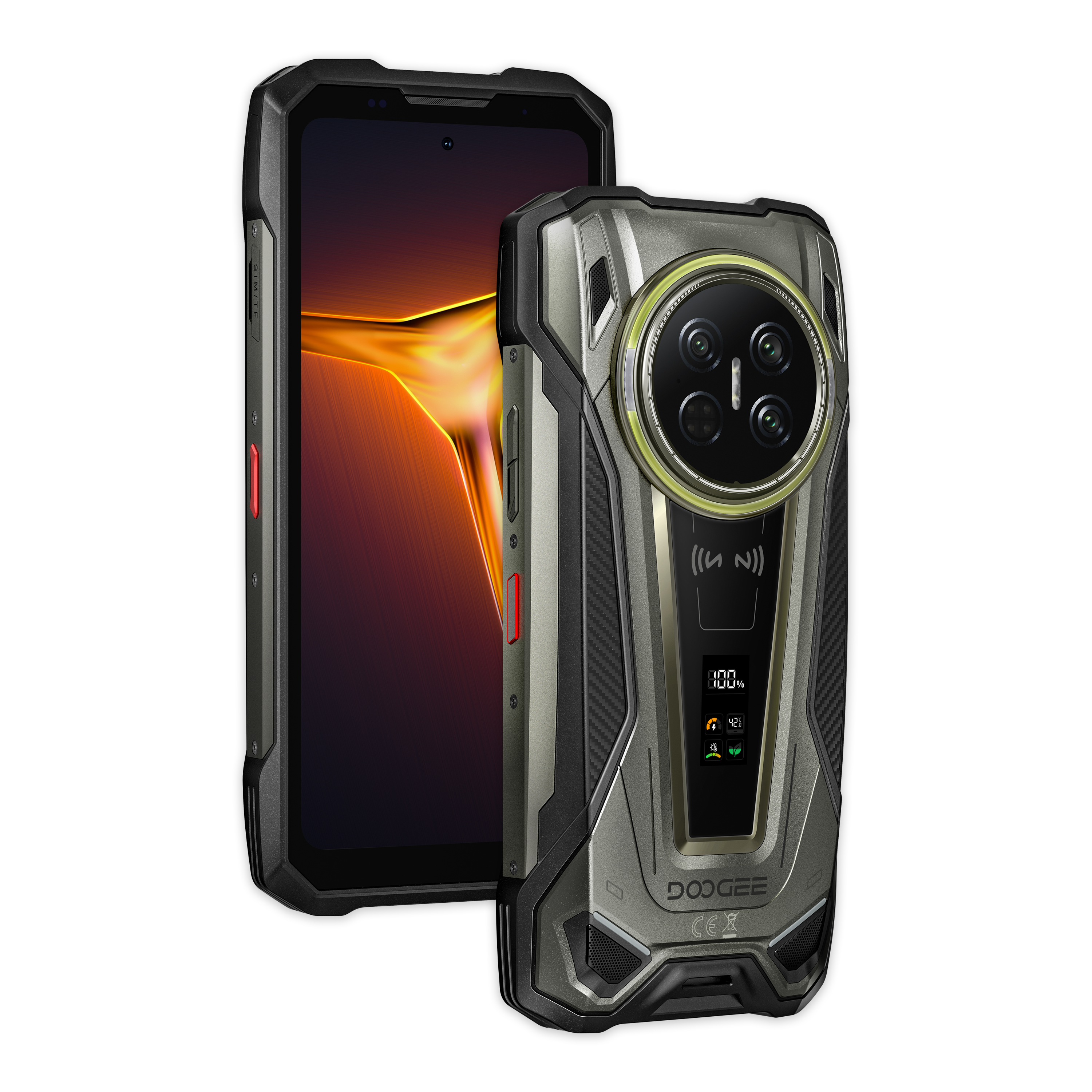 DOOGEE V Max 2 5G | 16GB/512GB 6.78吋 120Hz 1.05吋背屏 22000mAh 33W反充 夜視 露營燈 警示燈 RGB燈效 雙喇叭 即時對講功能 WiFi6E 雙頻GPS 三卡槽 AI工具 三防手機 Rugged Phone