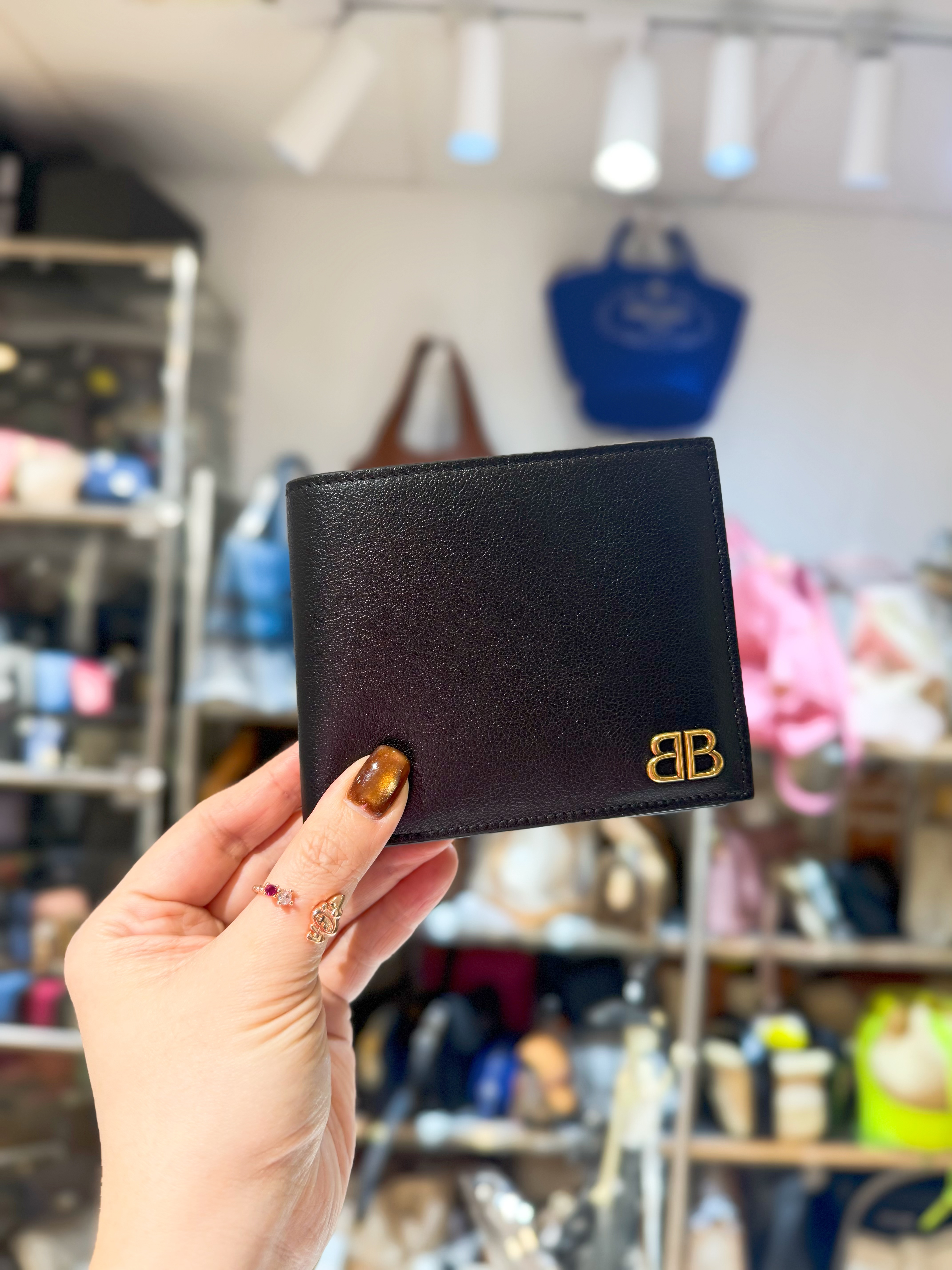 Balenciaga bi fold wallet 738/bb/blk