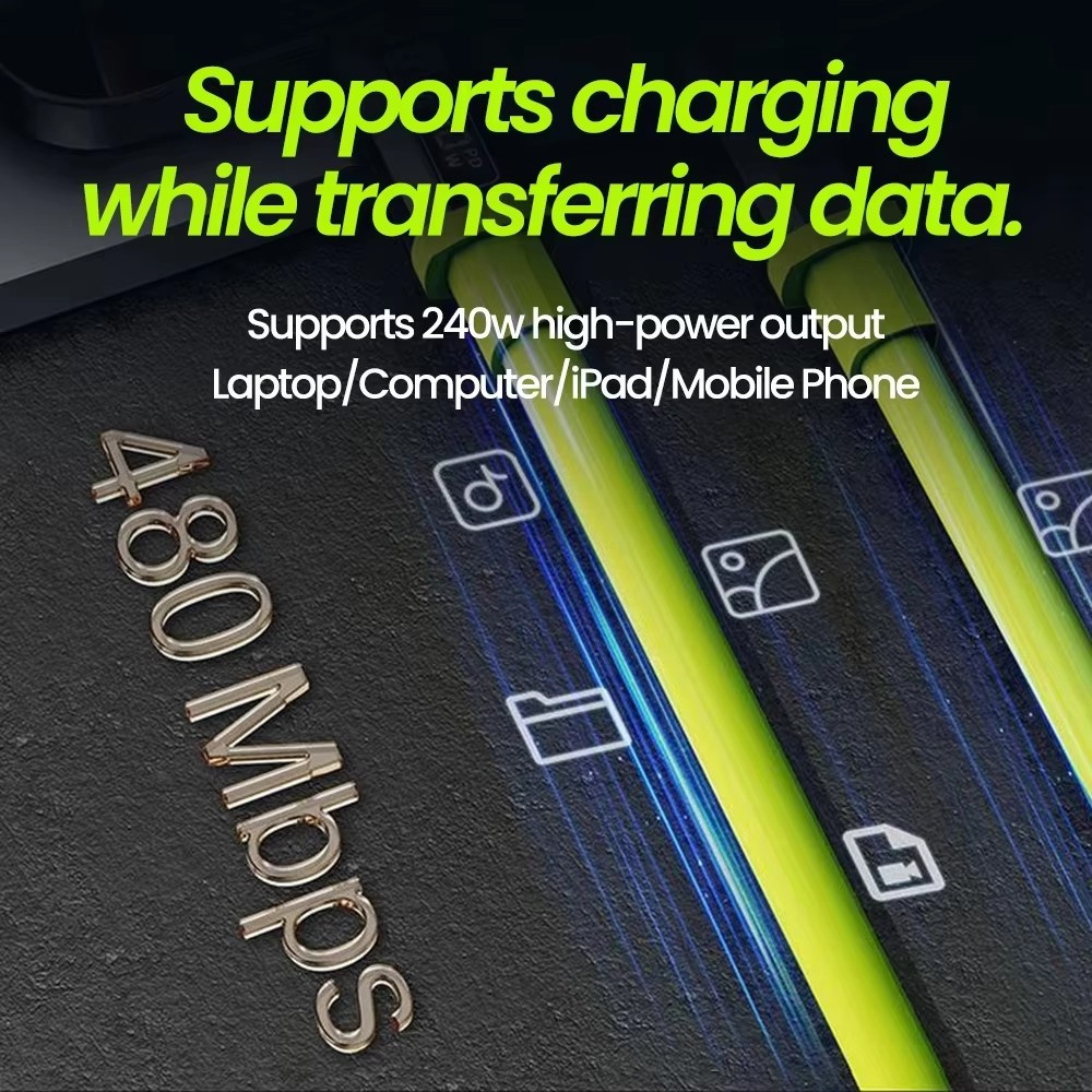 240W超級快充 Type C to Type C 0.3米 PC6524