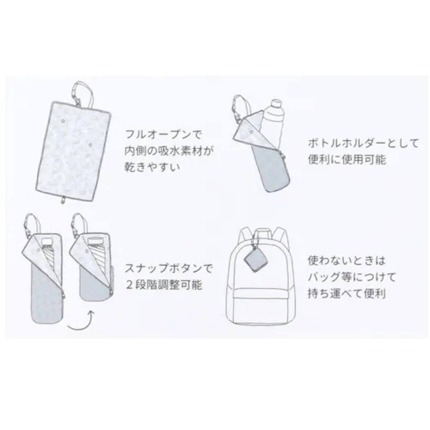 日本直送・宮下和 × Soleil 聯名款 吸水傘套