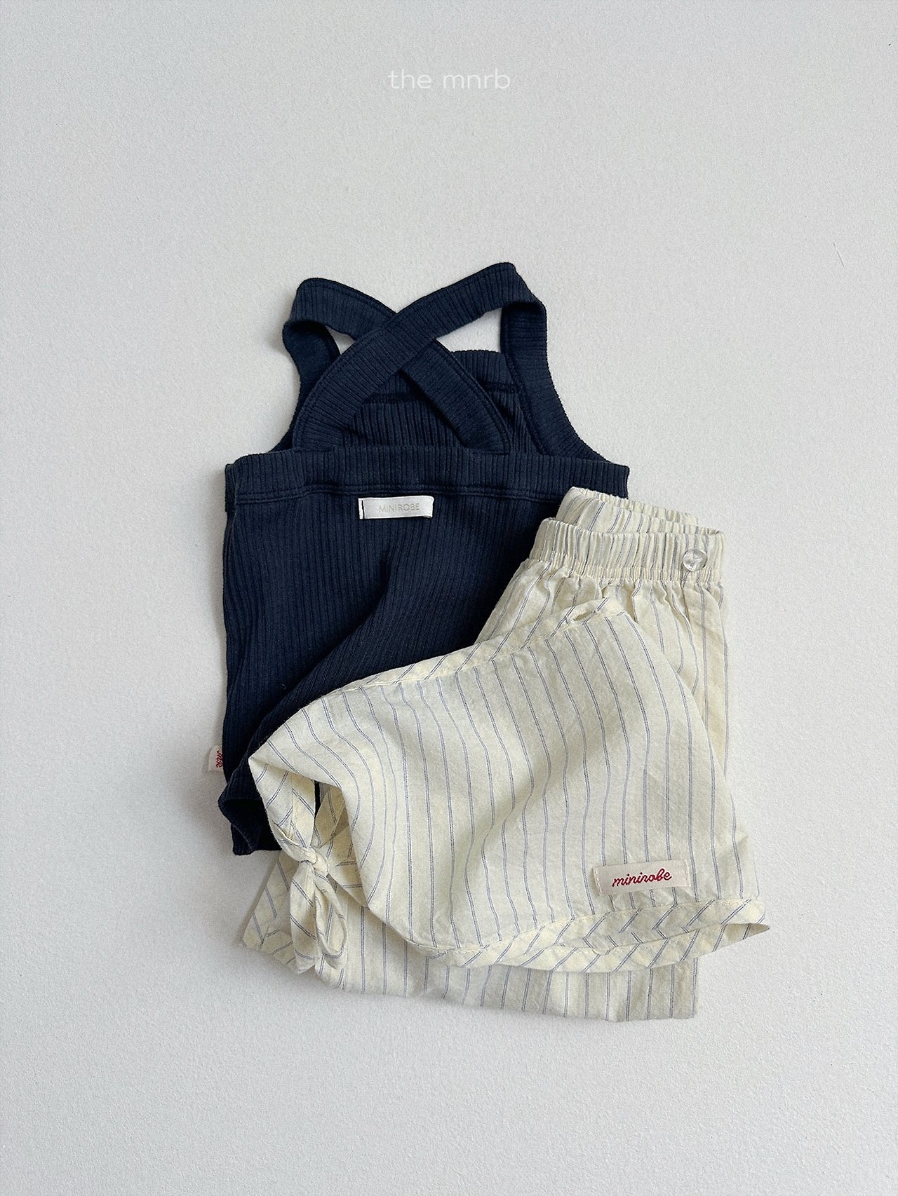 Minirobe | stripe pants (Mint/Blue)