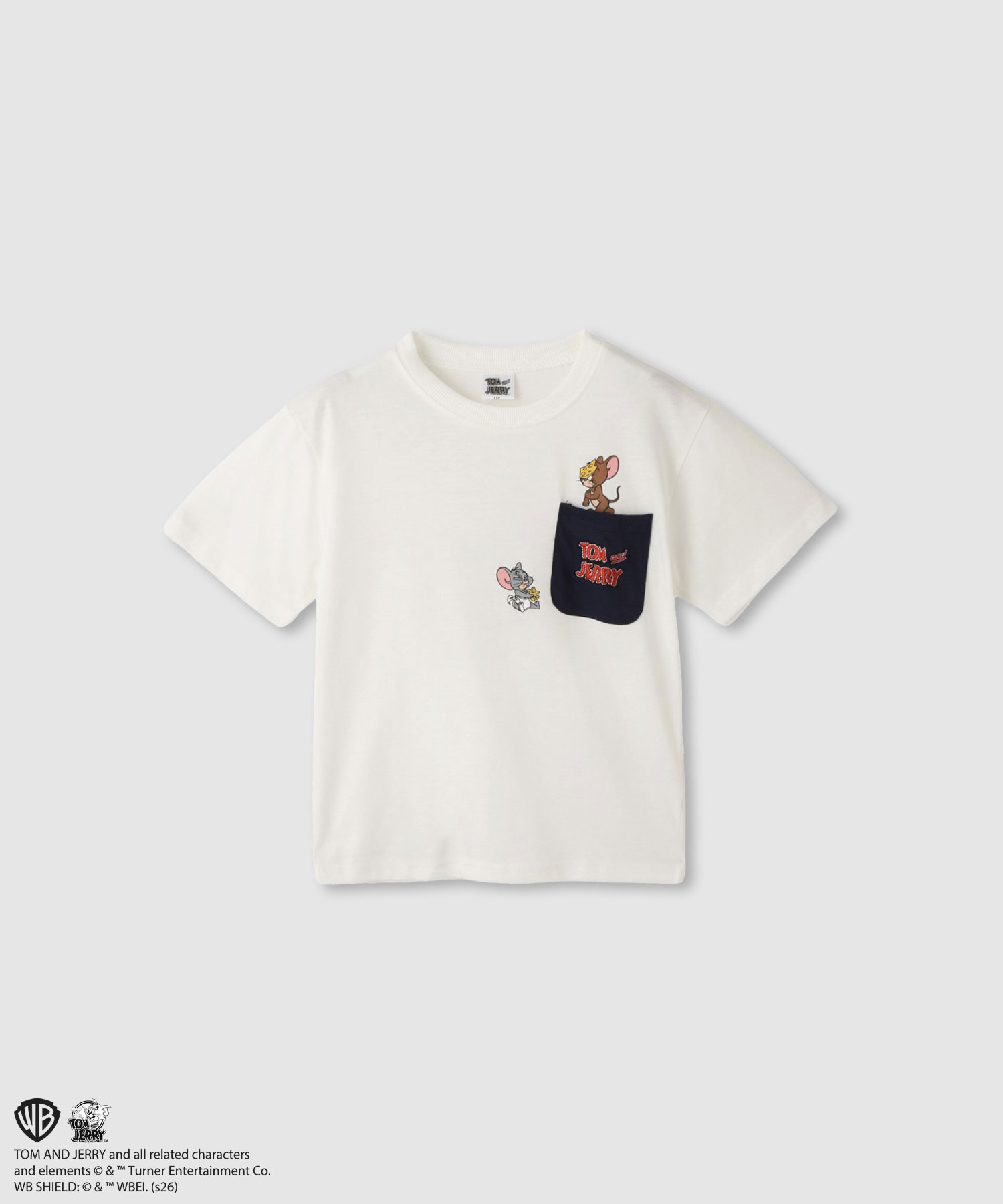 🆕【⭐訂購⭐】  🇯🇵日本直送 🌀 #TomNJerry 刺繡口袋 短袖T恤 [2款選] 🌀 [ELJA-0112][261113]