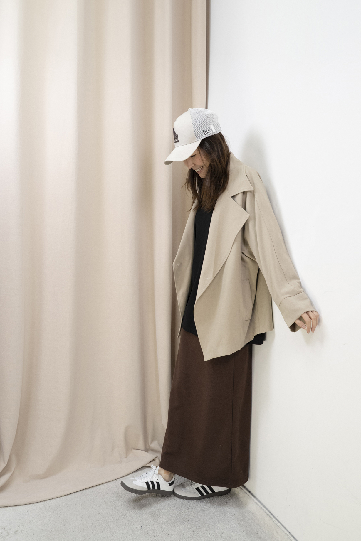 推薦！Smart Causal 必備大翻領西外（卡其啡色）