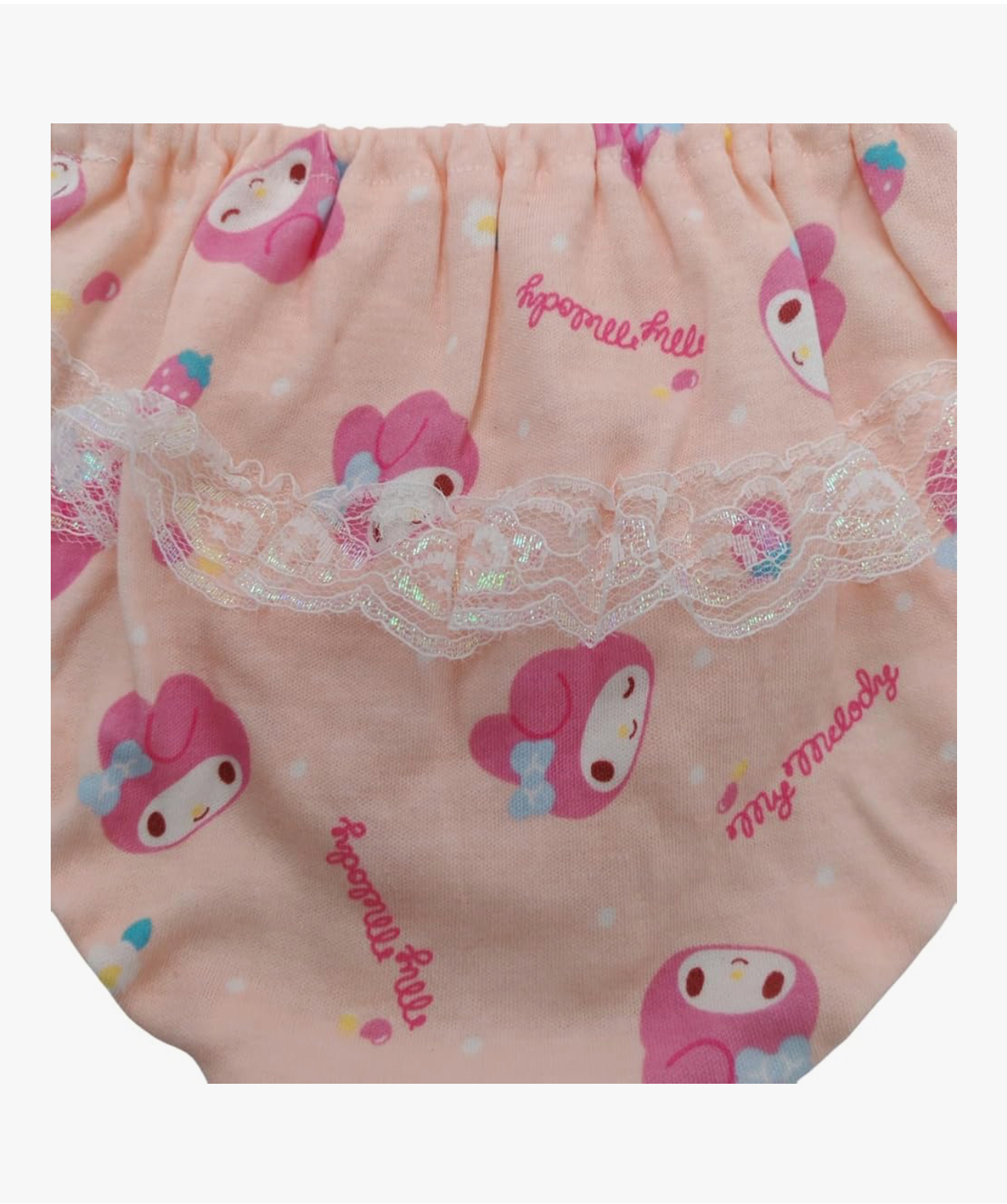 🇯🇵預訂 日本直送🇯🇵My Melody人物滿印絲帶蕾絲女童內褲兩件套裝