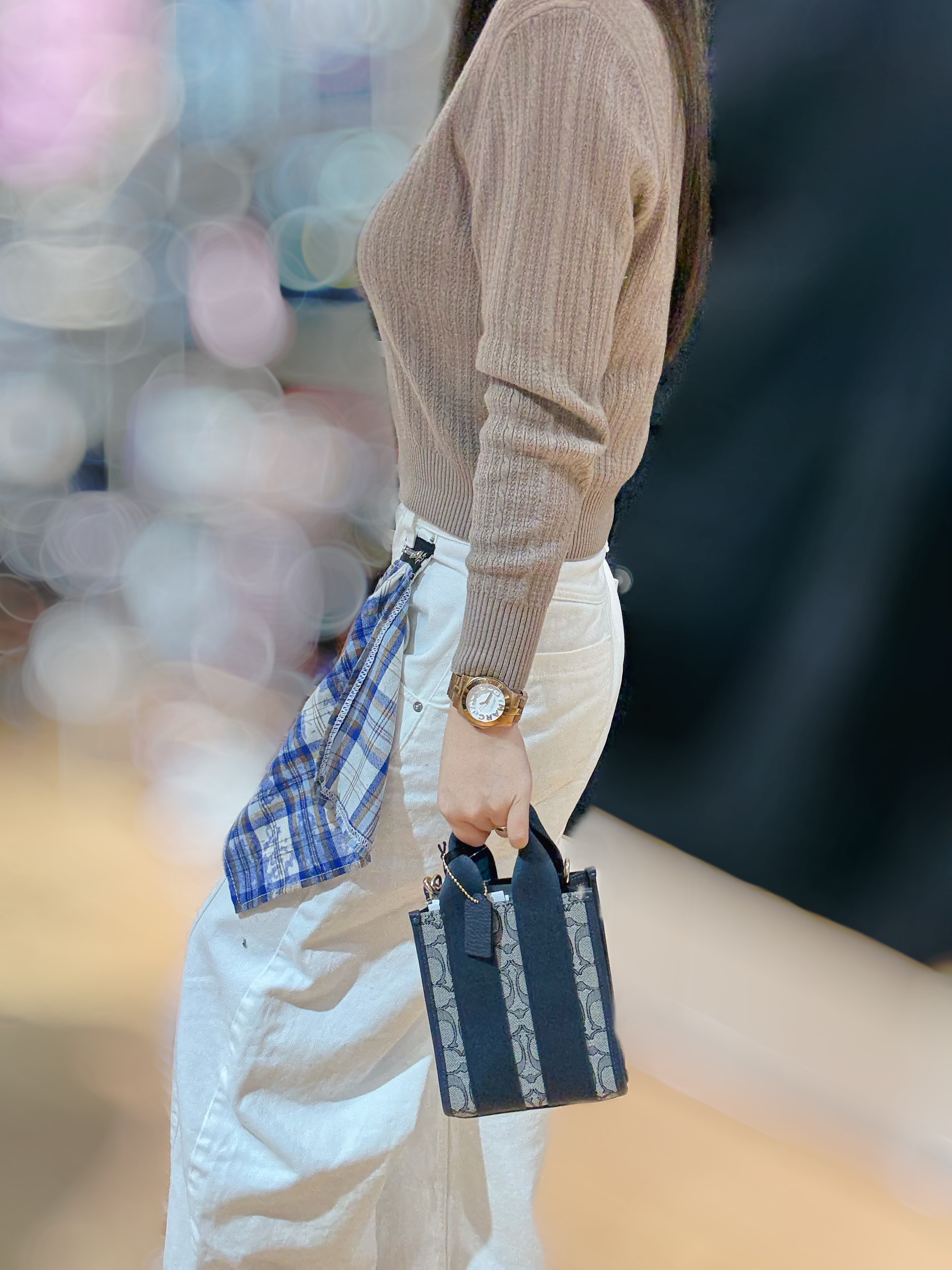 Coach Smith mini tote canvas/navy/m