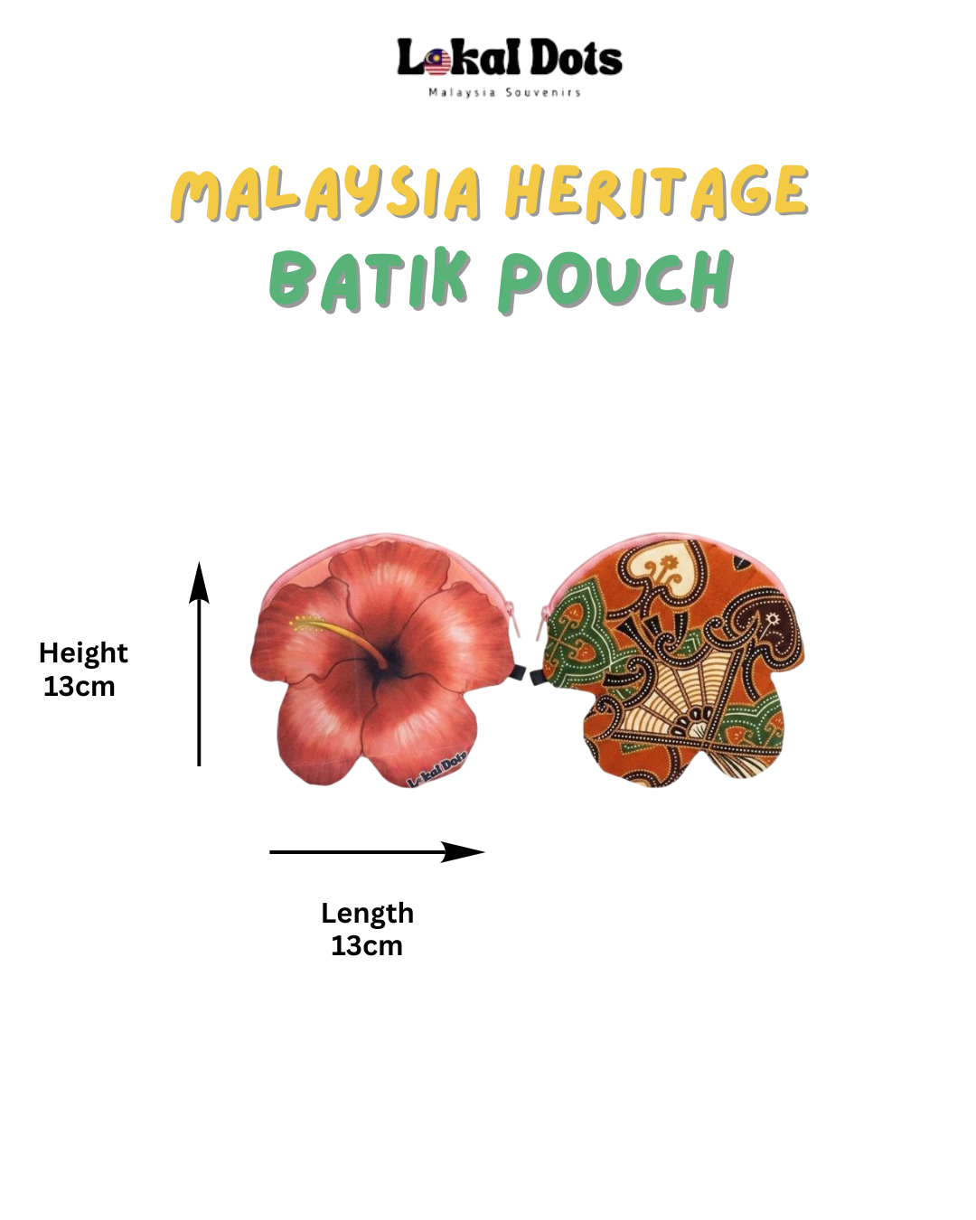 LD46 - Malaysia Heritage Batik Pouch (Hibiscus)