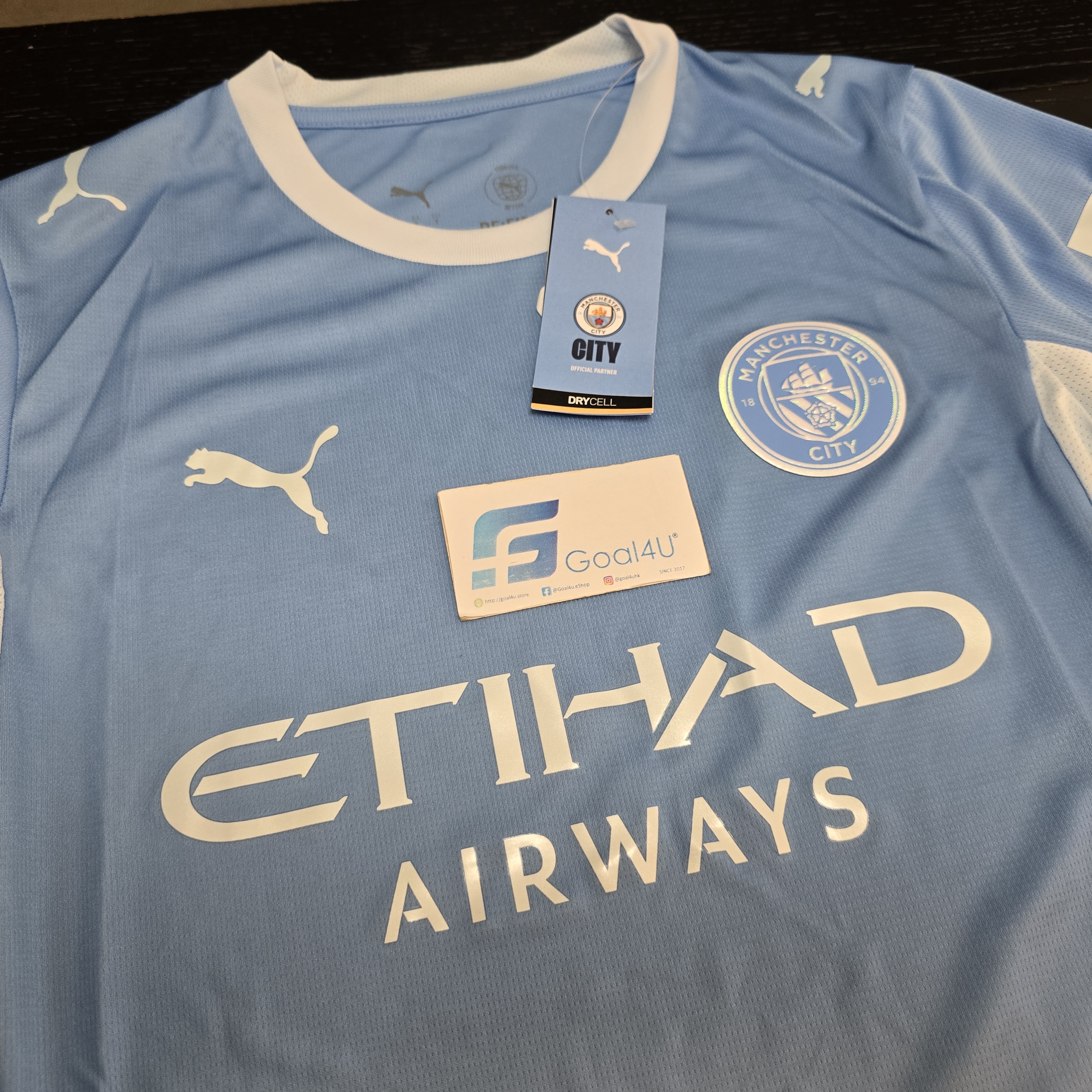 天藍漸變 Puma Manchester City 曼城 2026-27 主場長袖球迷版球衣 (可加印字章) 784327
