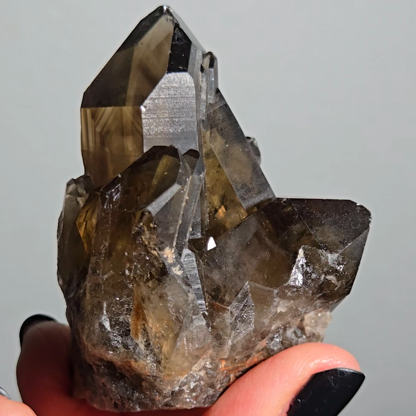 Smoky citrine cluster from Madagascar - C107