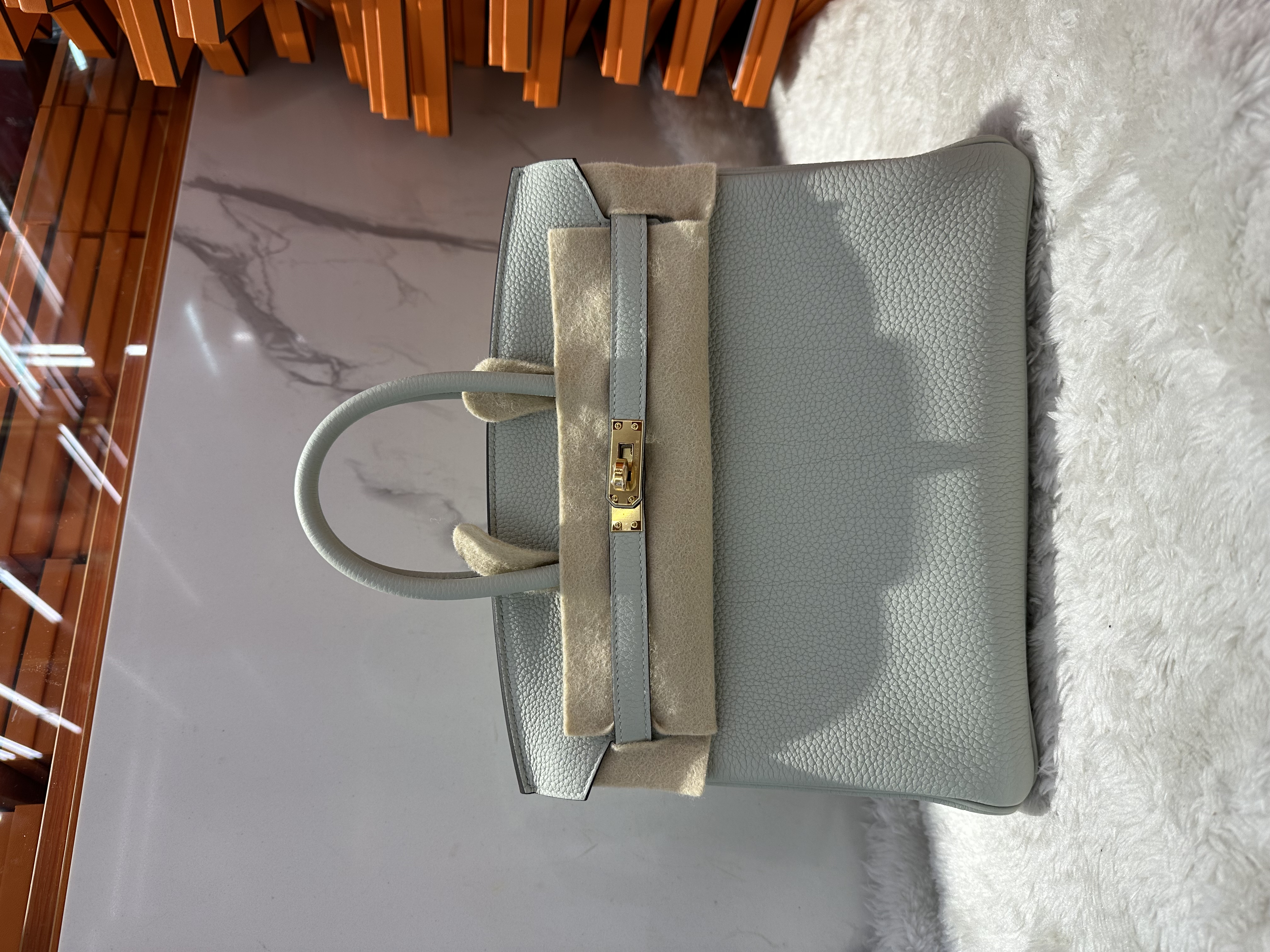 ｜ ｜新貨代購｜ | HERMES BK25 / 水晶灰金扣Togo / Stamp B