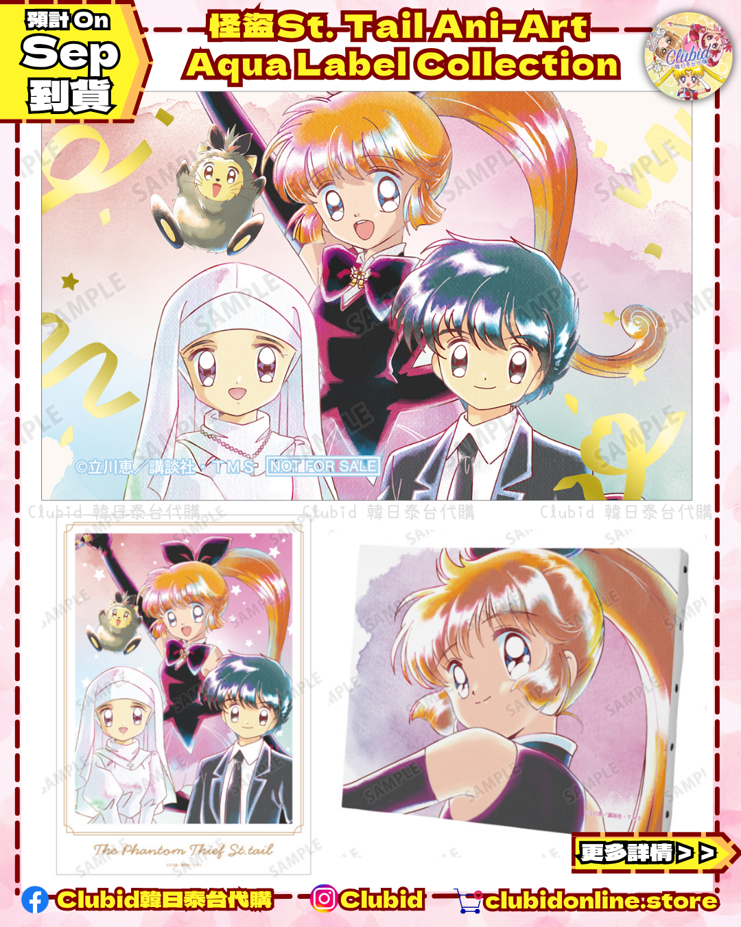 《Pre-Order》Canvas Board｜怪盜St. Tail Ani-Art Aqua Label Collection (26111-P)