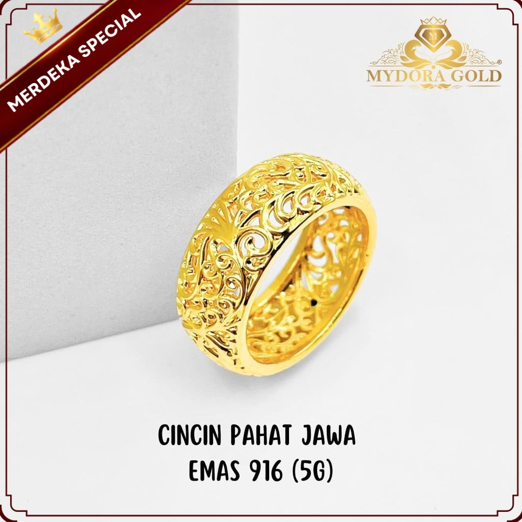 MYDORA Cincin Pahat Jawa (5G) l EMAS 916/22K
