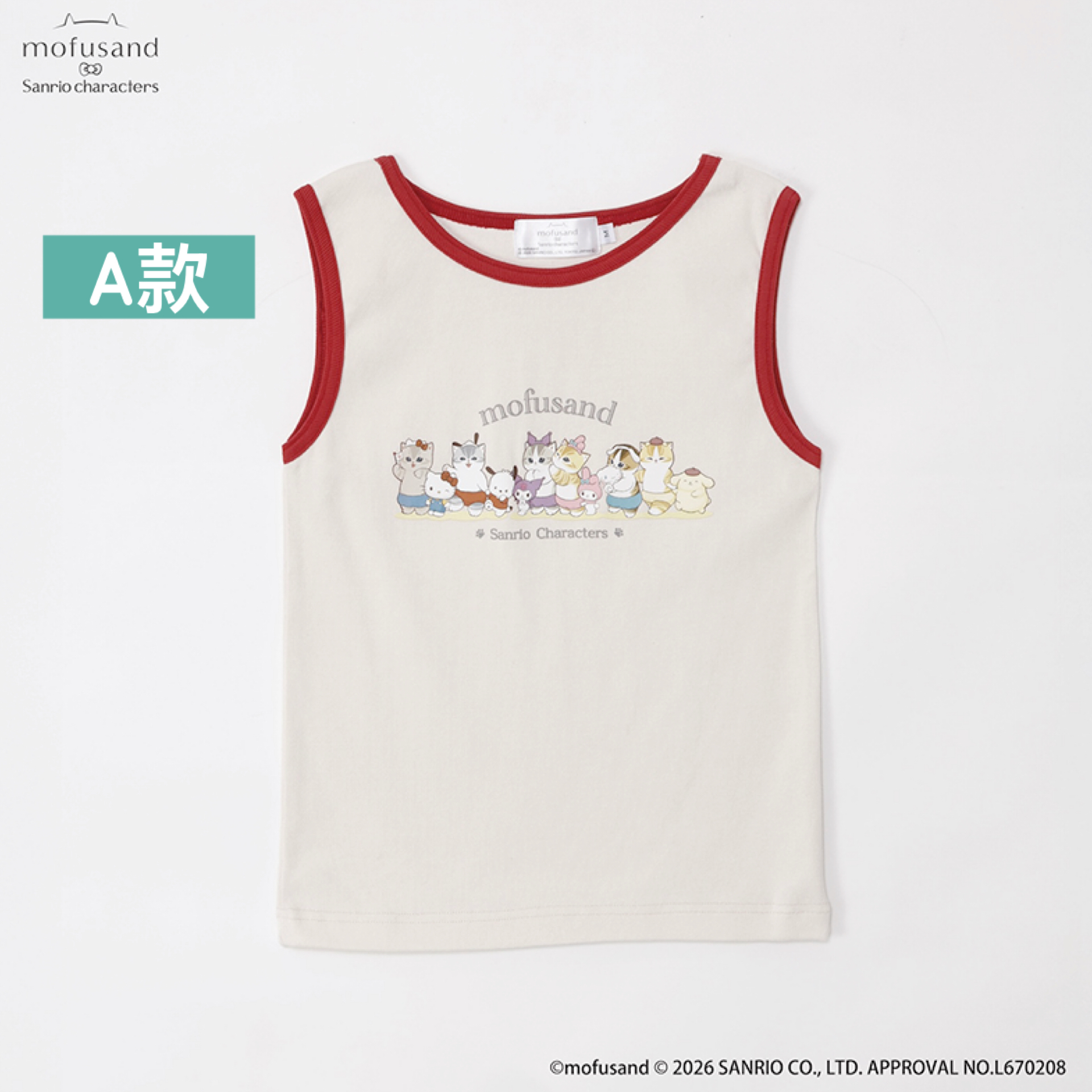日本預訂📍Mofusand x Sanrio第三彈系列 - 背心/短袖Tee 17/4日本開售