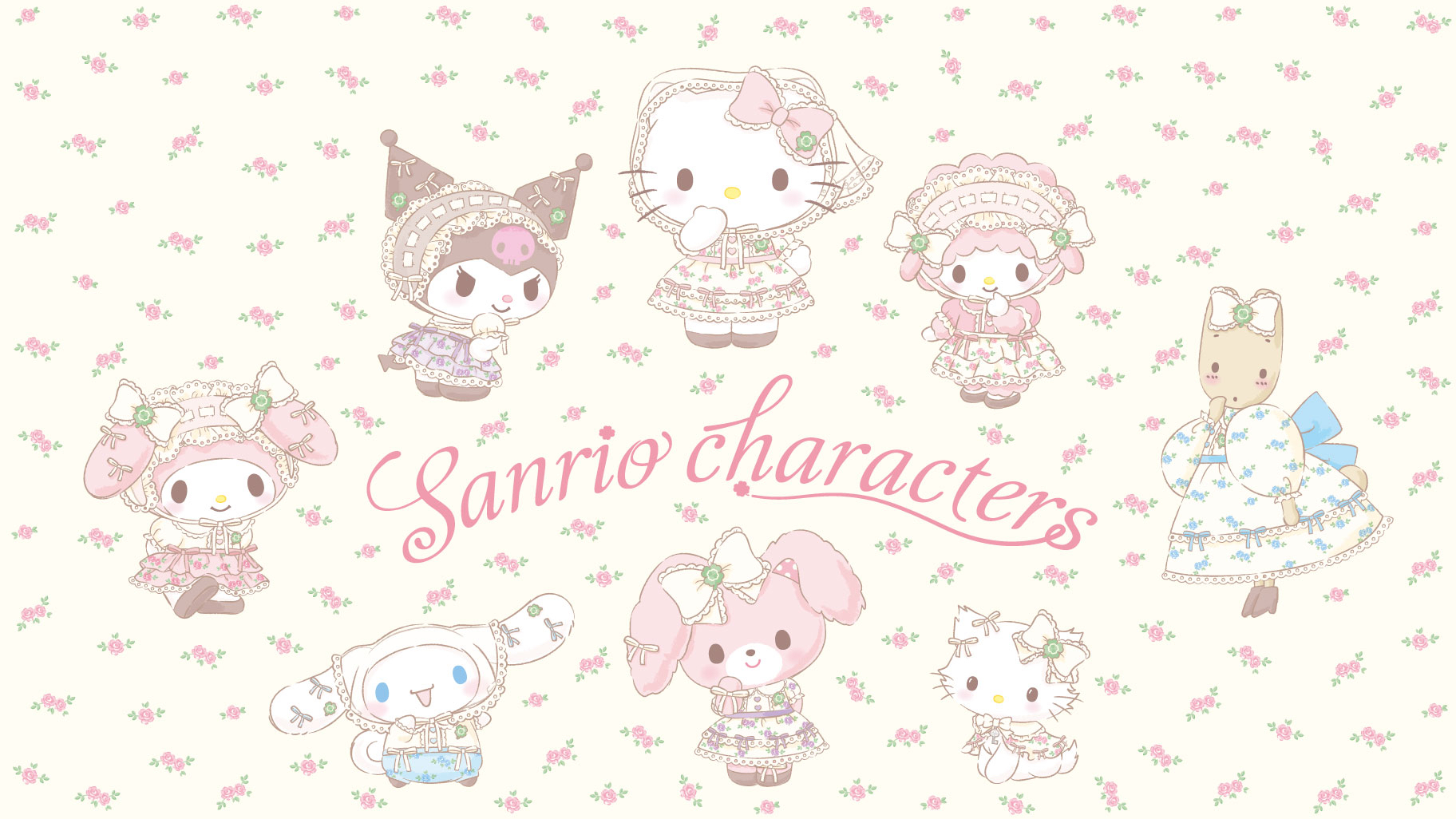 🎀【預訂】 Sanrio 森林蕾絲系列 Sticker Set 