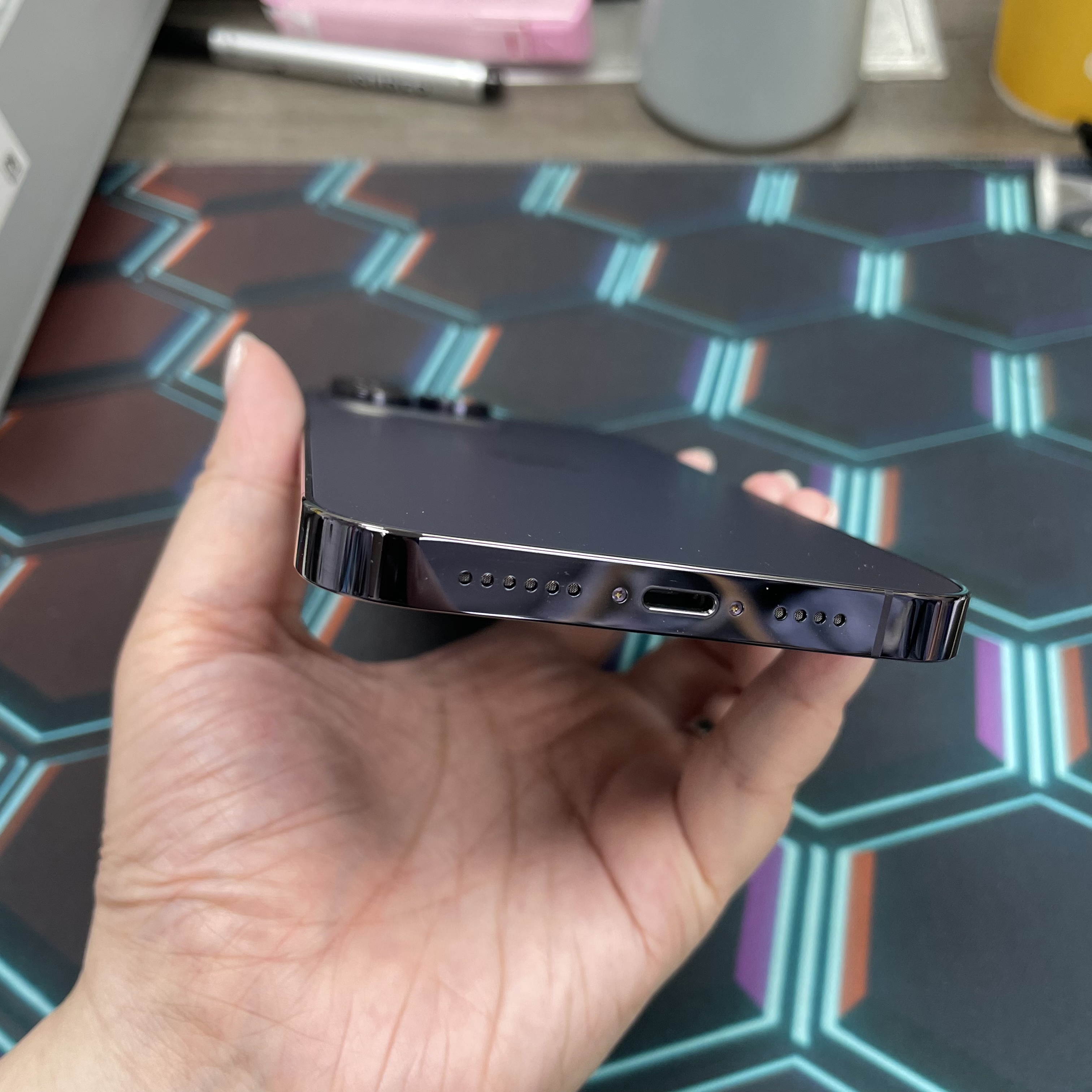 *6663 14 Pro max 完美機 128GB 電100 紫色 purple