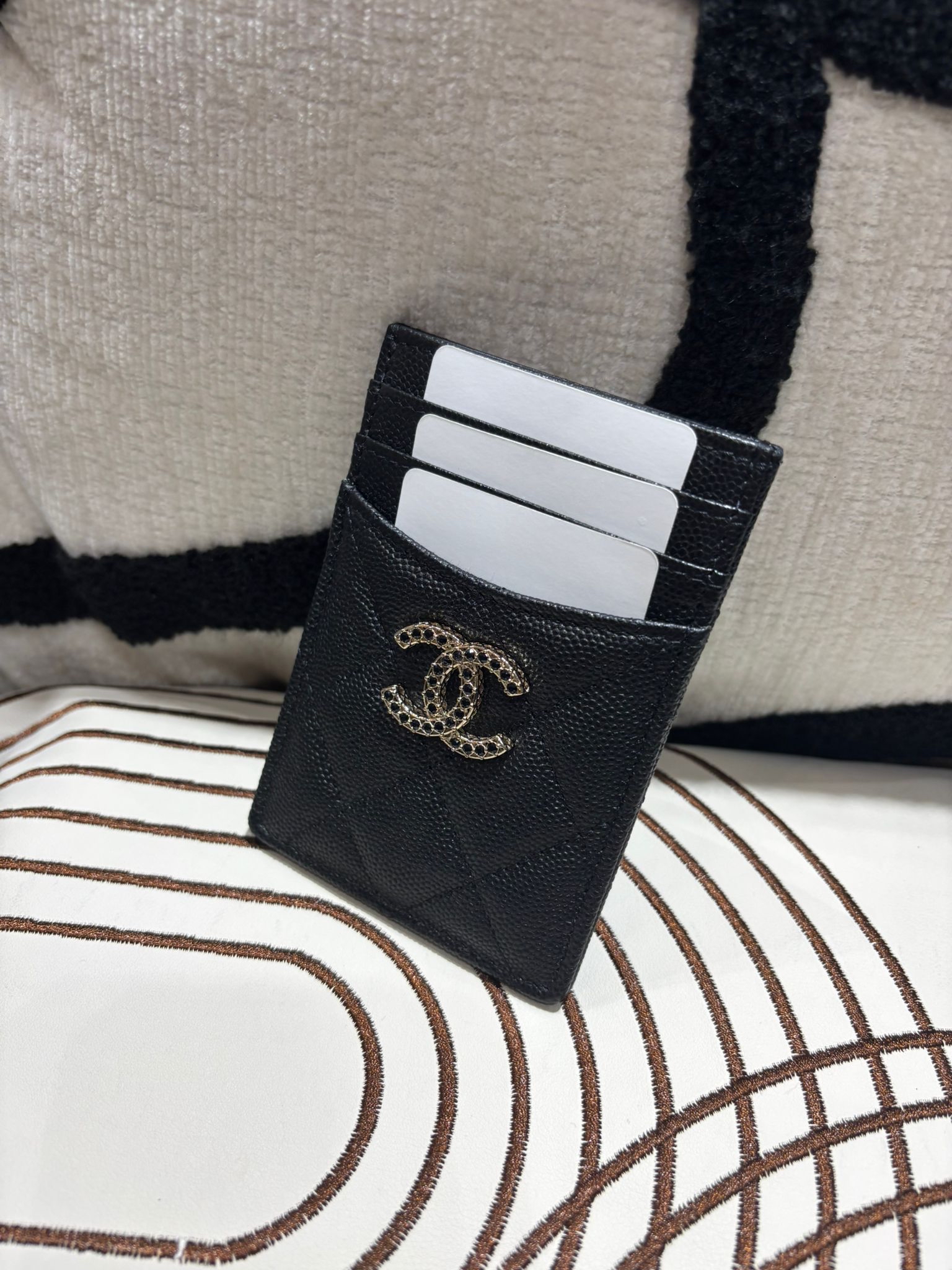未使用品 Chanel AP3404 Card Holder 黑色荔枝牛皮 100%Authentic, Unused 未使用品 ✅晶片✅Dust bag✅Box