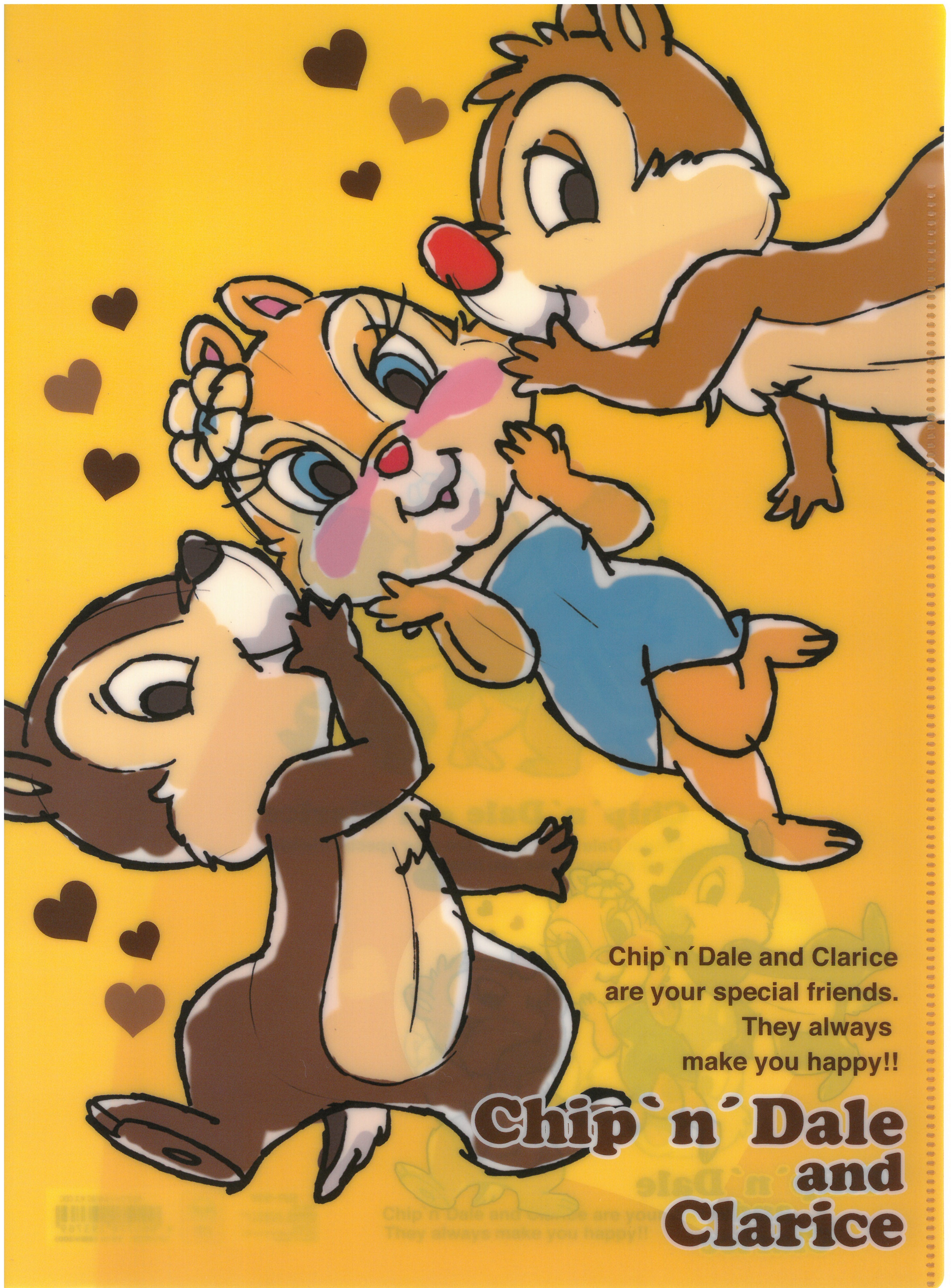 Chip n Dale鋼牙鼠 A4雙開文件夾 (S2145731/2)