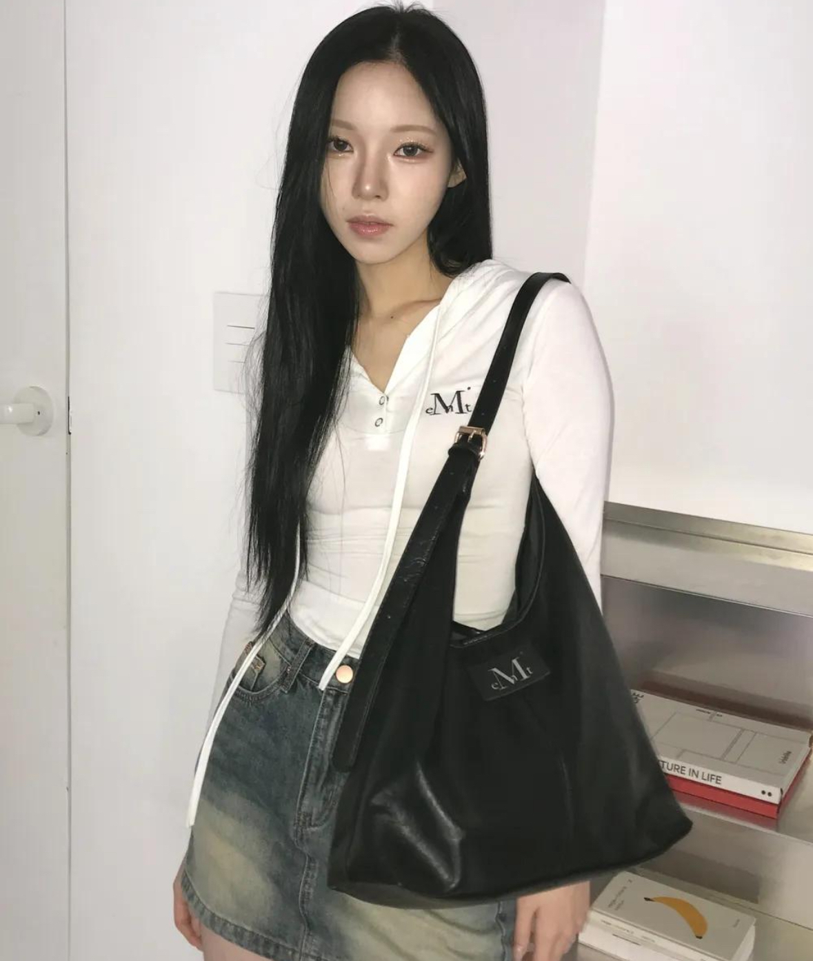 *🇰🇷韓國直送熱爆品牌MUCENT 韓國🇰🇷專門店/免稅店25SS Best seller 新月形皮革單肩包/斜孭包*