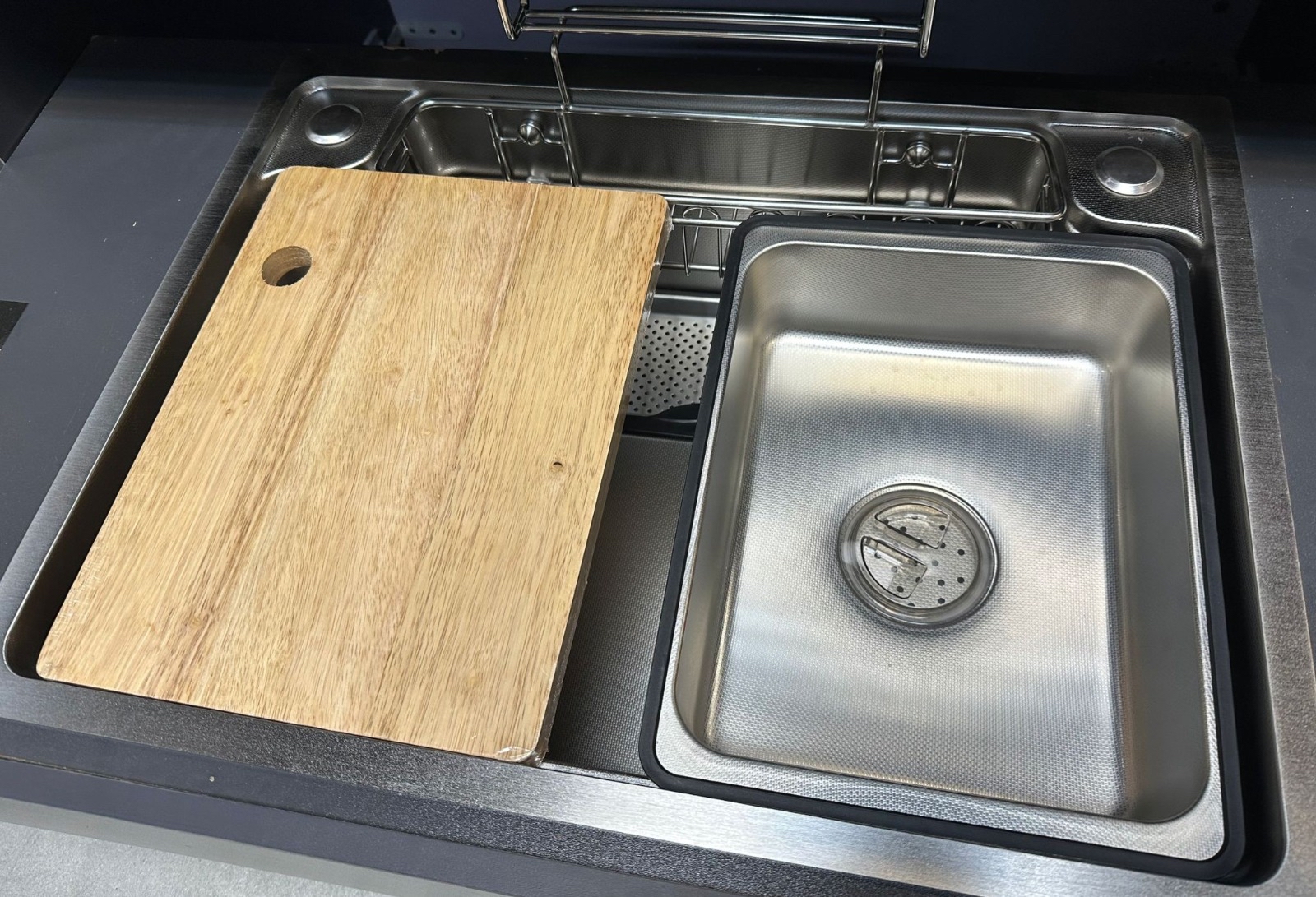 Well Bloom Italy不銹鋼枱上枱下兩用多功能日式鋅盤 (WBJ6045WL) 600mm x 450mm 