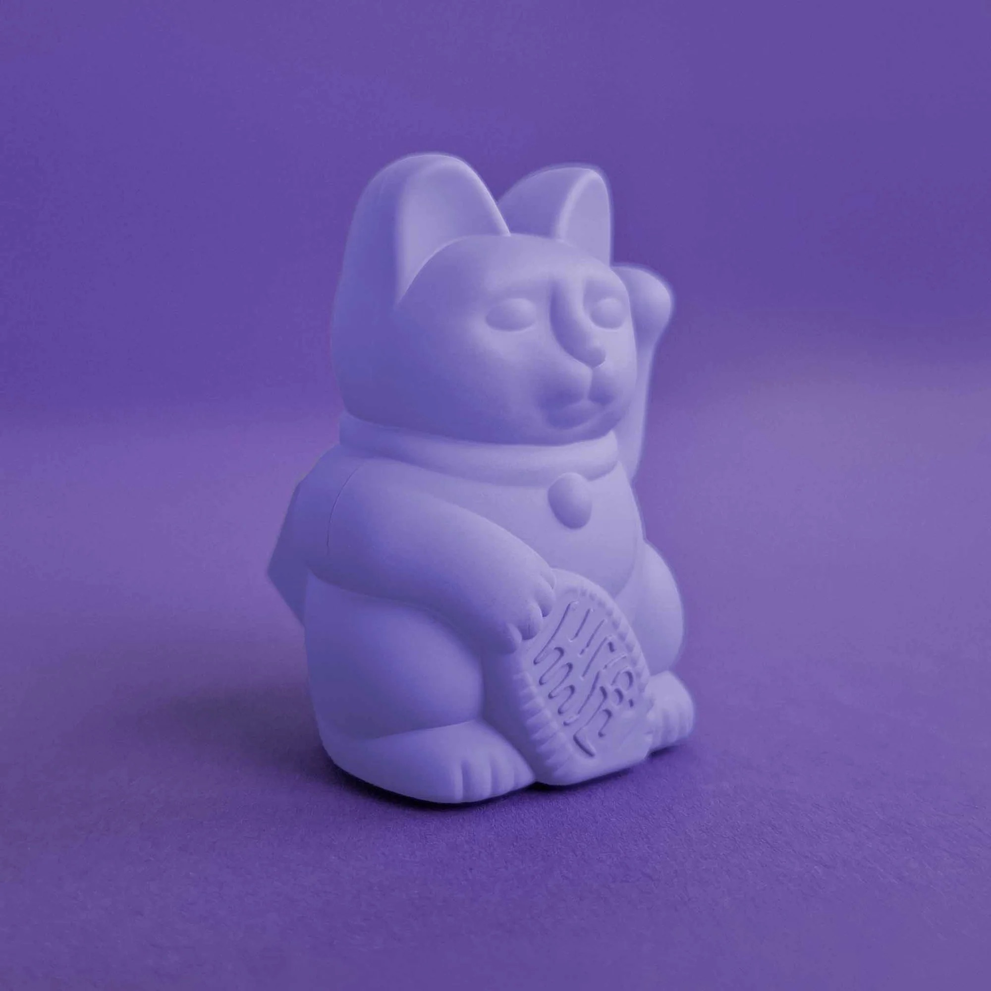 📦訂購 Donkey Products Lucky Cat Solar (Lilac) 粉紫色 太陽能 招財貓