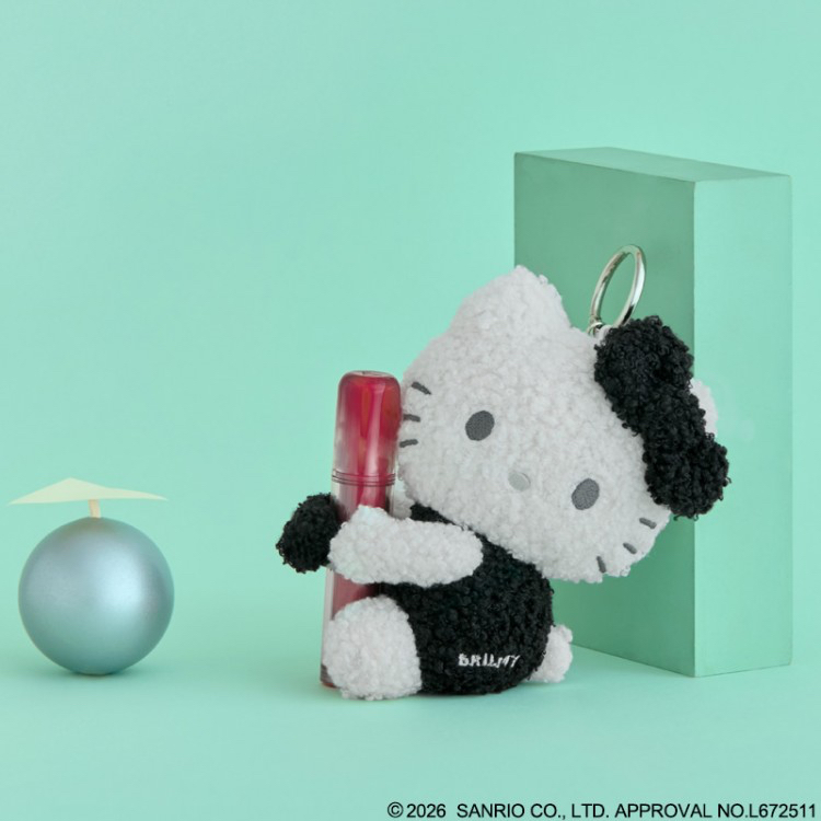 🎀【預訂】 HELLO KITTY × BRILMY 公仔唇膏掛飾 Kitty 黑色版