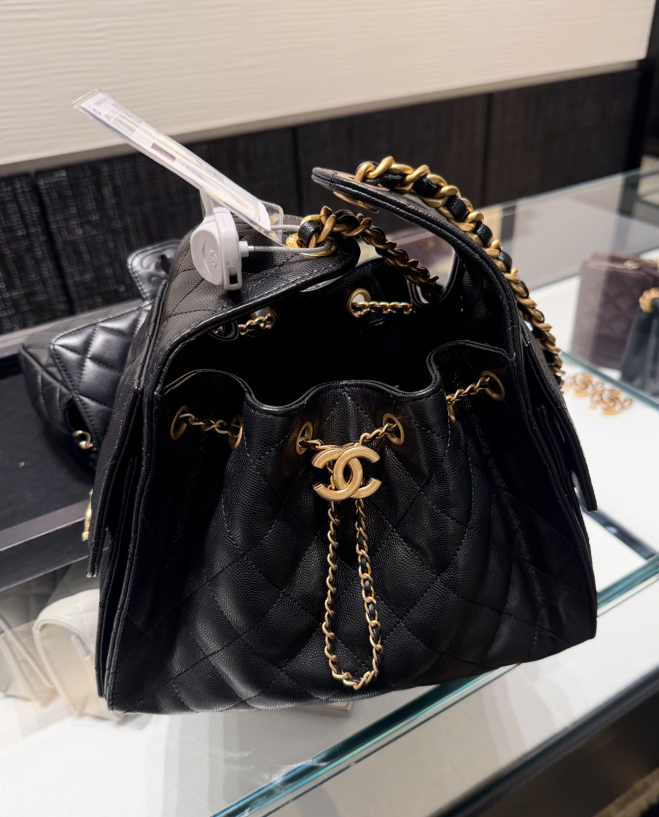 Chanel 25Bag 黑金荔枝皮 Small