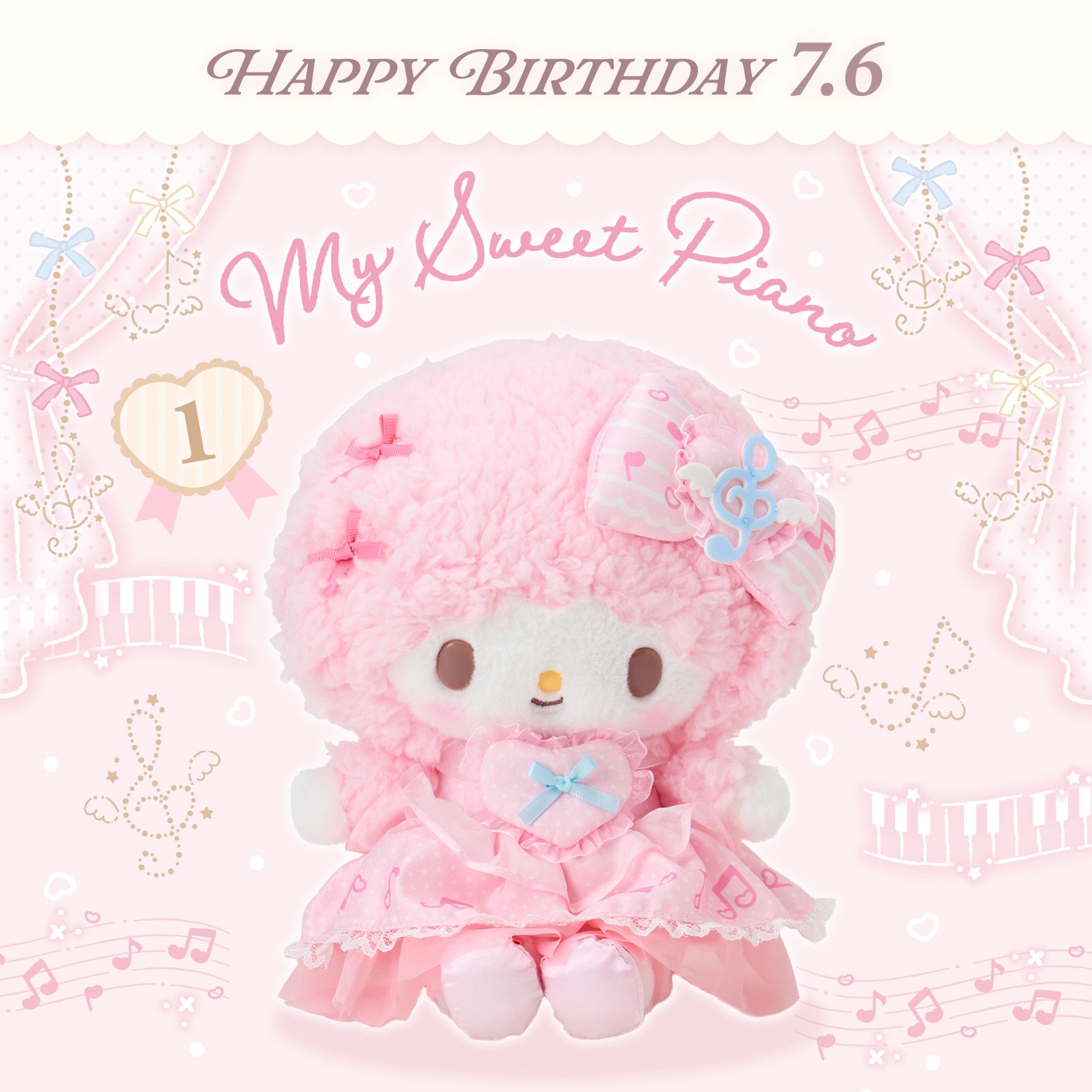 日本直送 Sanrio Piano生日系列