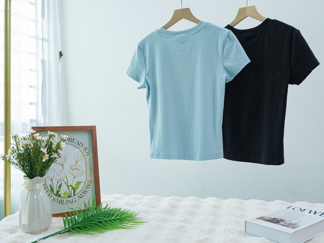 Minimalist Letter Print Short Sleeve Tee ‖ 文艺字母印花简约短袖T恤 KR01317181