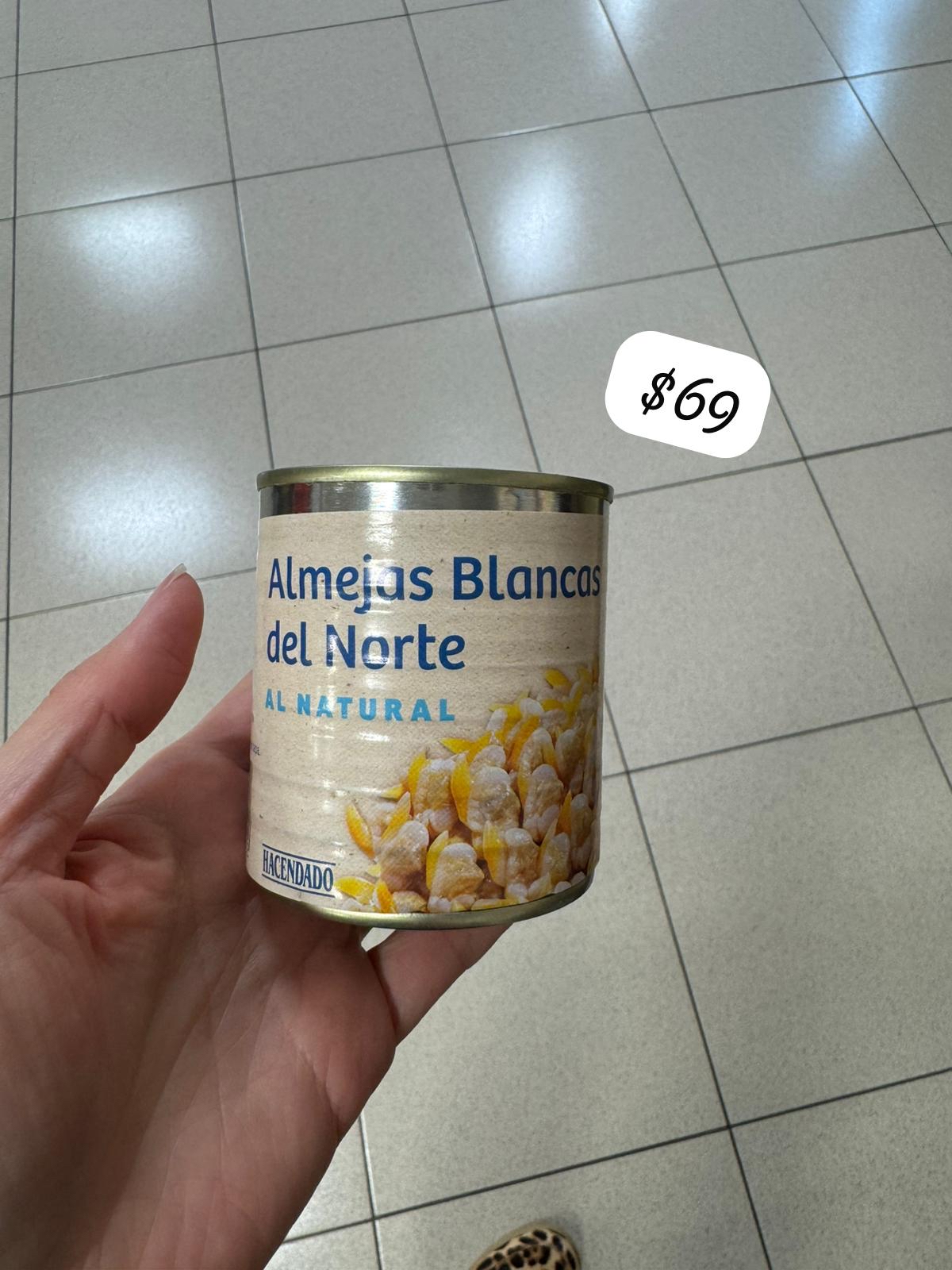 西班牙HACENDADO Almejas Blancas del Norte AL NATURAL 