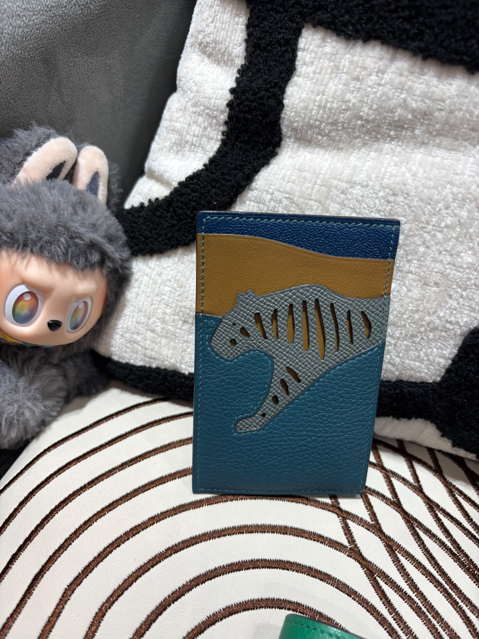 HERMES Rooroo 3CC Card Holder 卡包 2H 大地色 Kraft 63 ,Vert Amande S4 深邃藍 Deep Blue W0 博斯普鲁斯綠 Vert Bosphore Togo皮 Epsom皮 100%Authentic, 98%New✅dust bag 