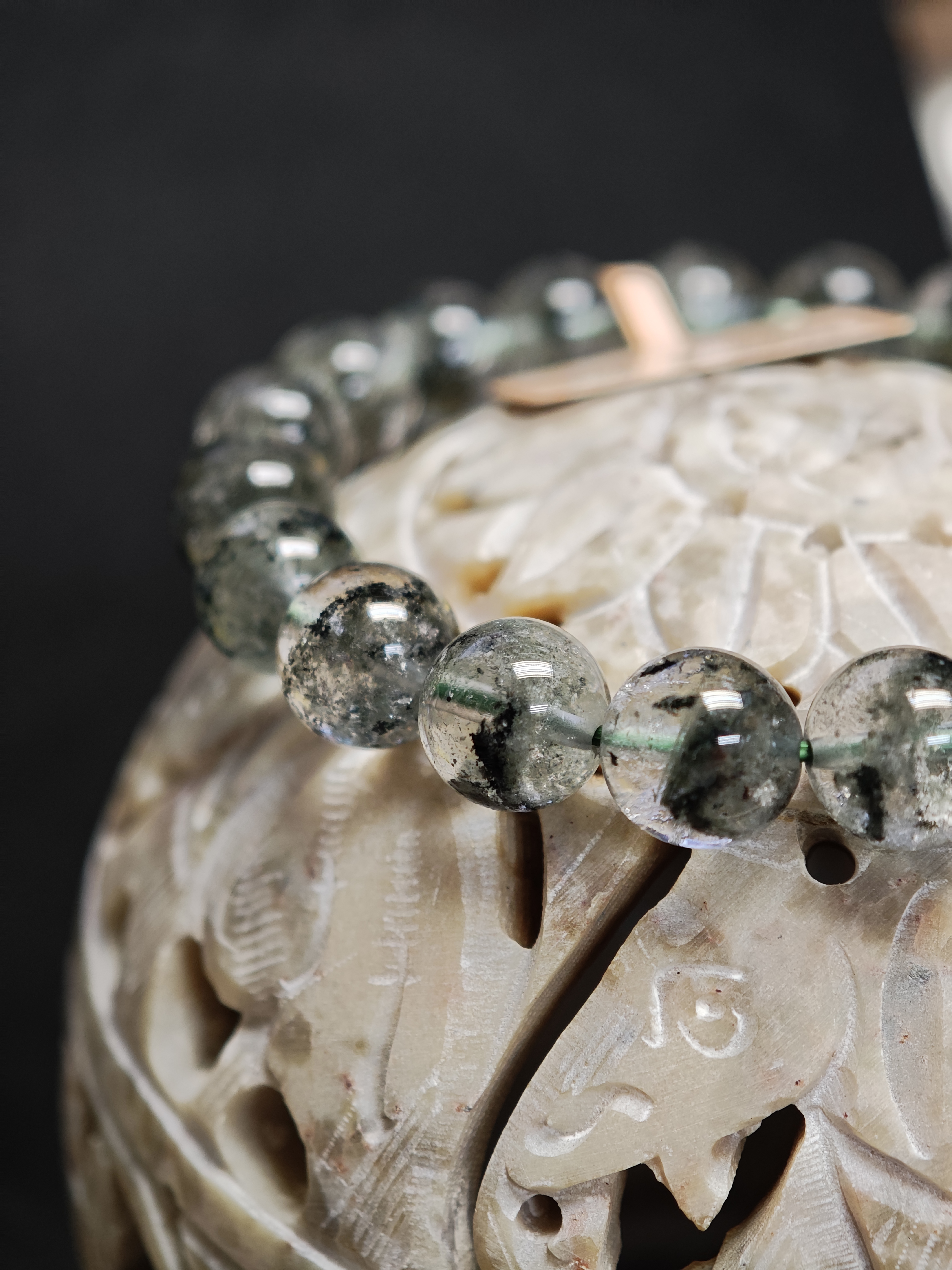 ✨新品水晶手串✨✨綠幽靈✨😊實物拍攝📷