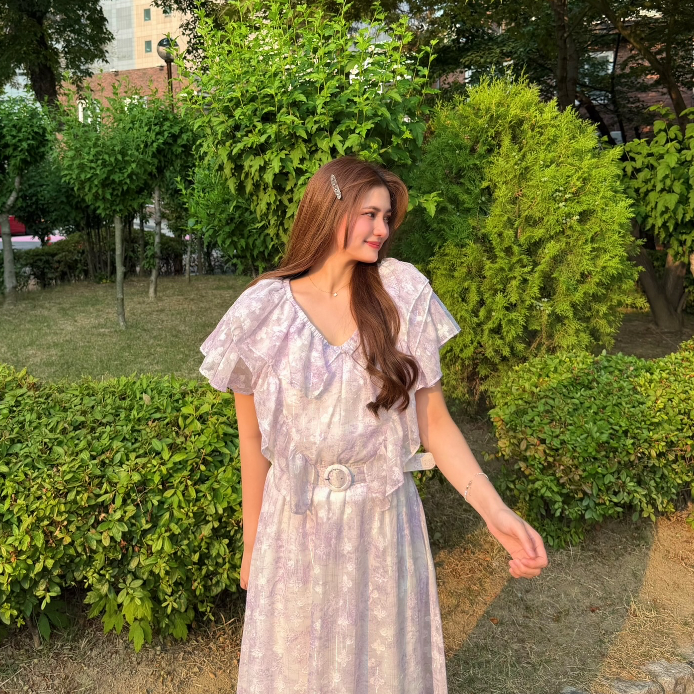 The Garden Floral Shimmer Dress *Premium Designer Brand*