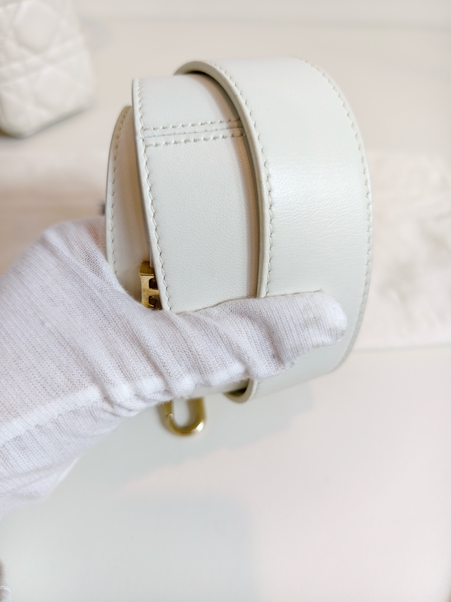 【預訂貨品】Dior Lady Dior 白色四格戴妃包