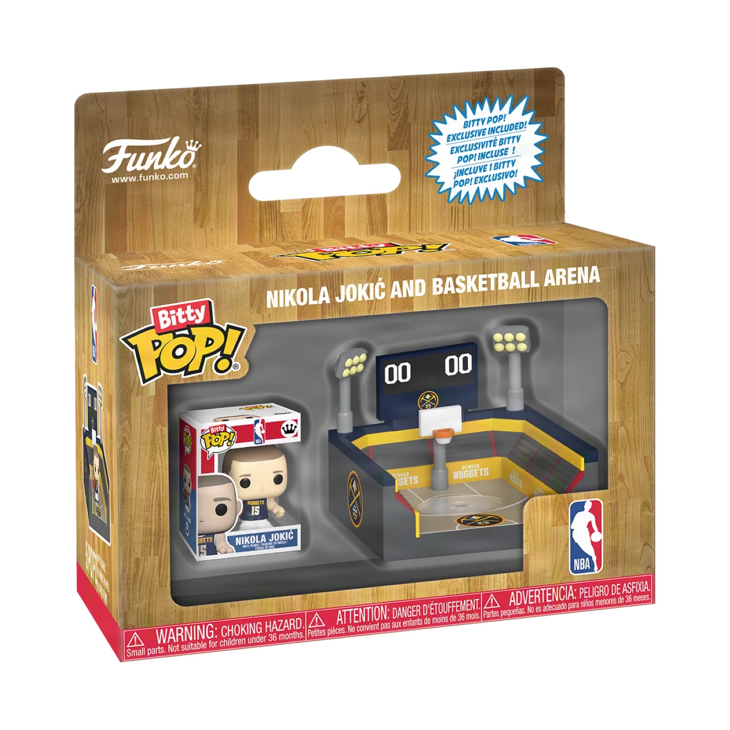 📦訂購 美國代購 Bitty POP! Town: NBA Arena - Nuggets with Nikola Jokić Figure 模型