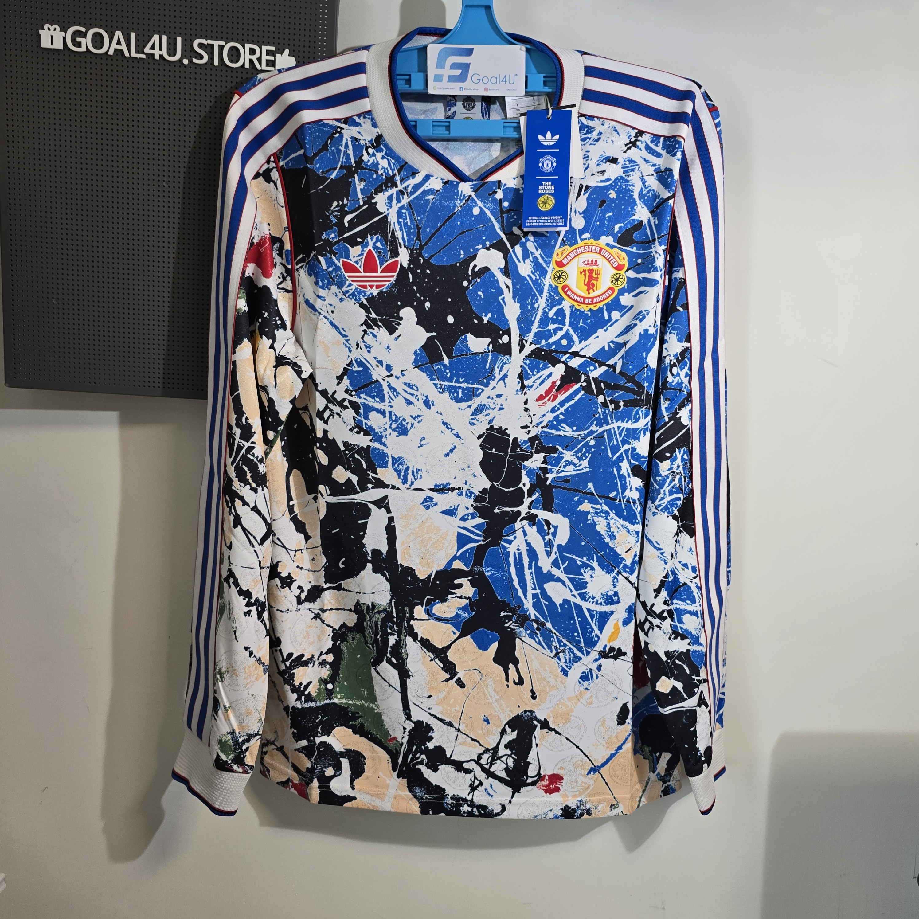 🎶⚽Adidas Manchester United 曼聯 × Stone Roses 長袖球衣 KC4442